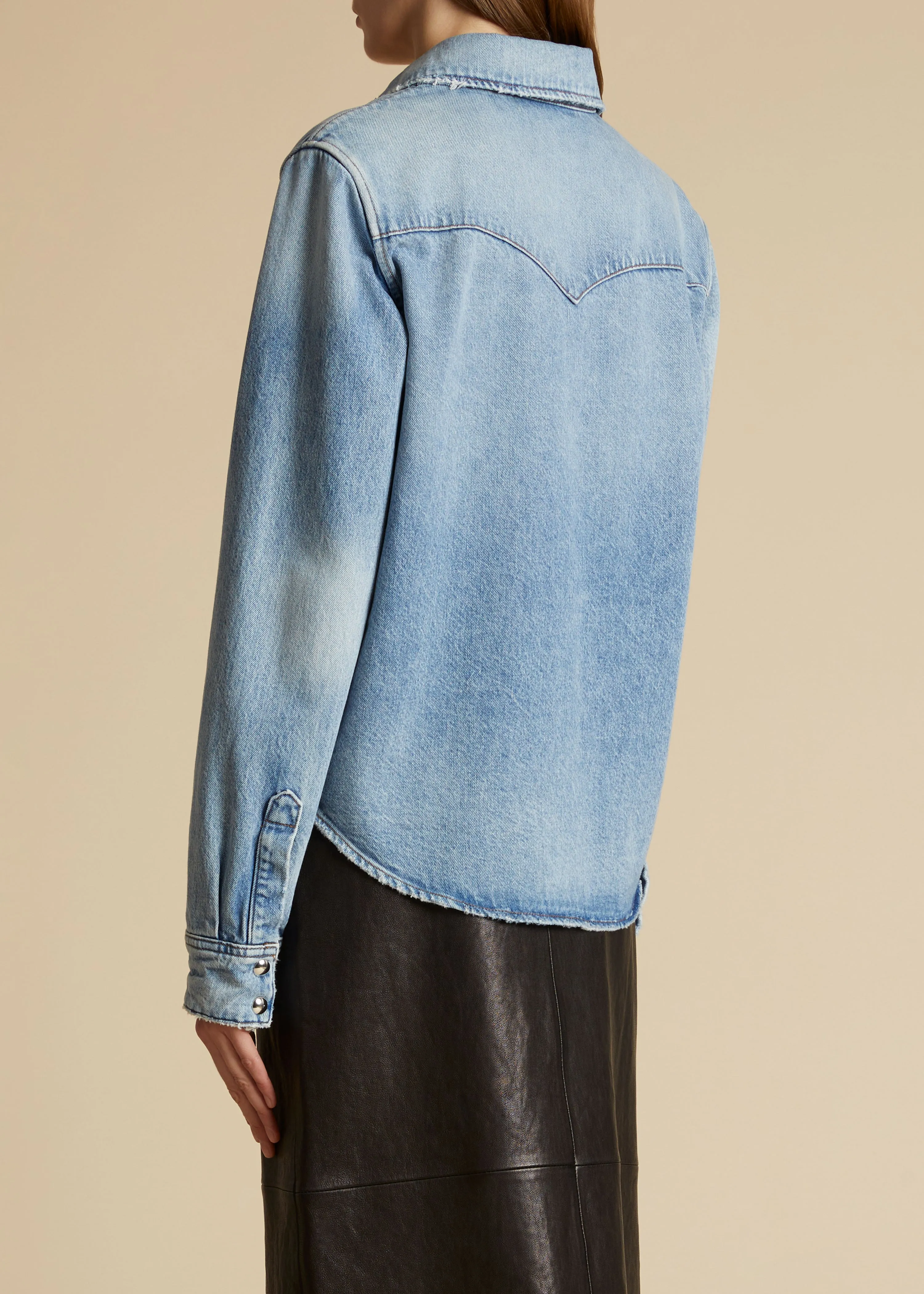 The Wesley Top in Bryce sold by KHAITE product image thumbnail 3