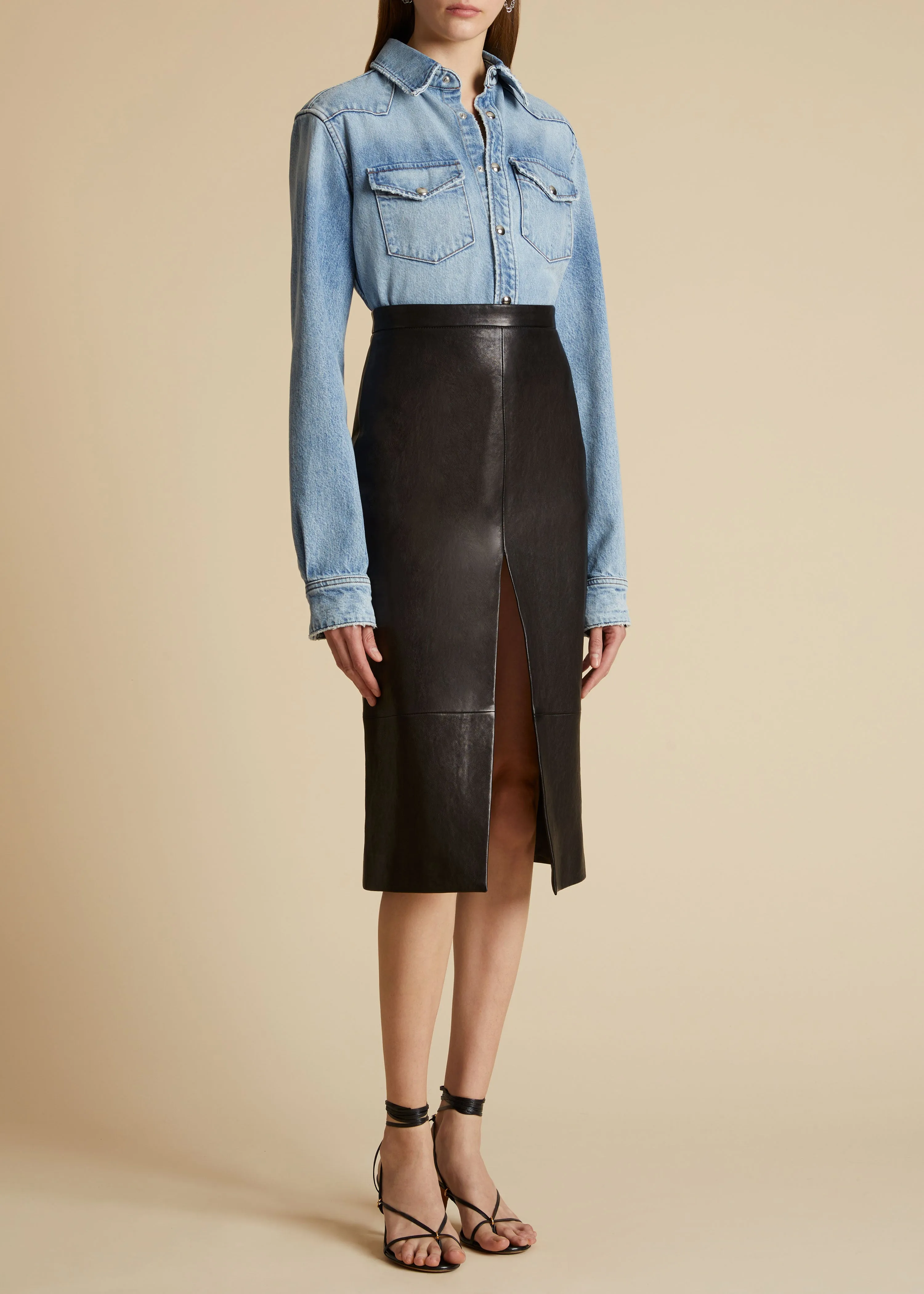 The Wesley Top in Bryce sold by KHAITE