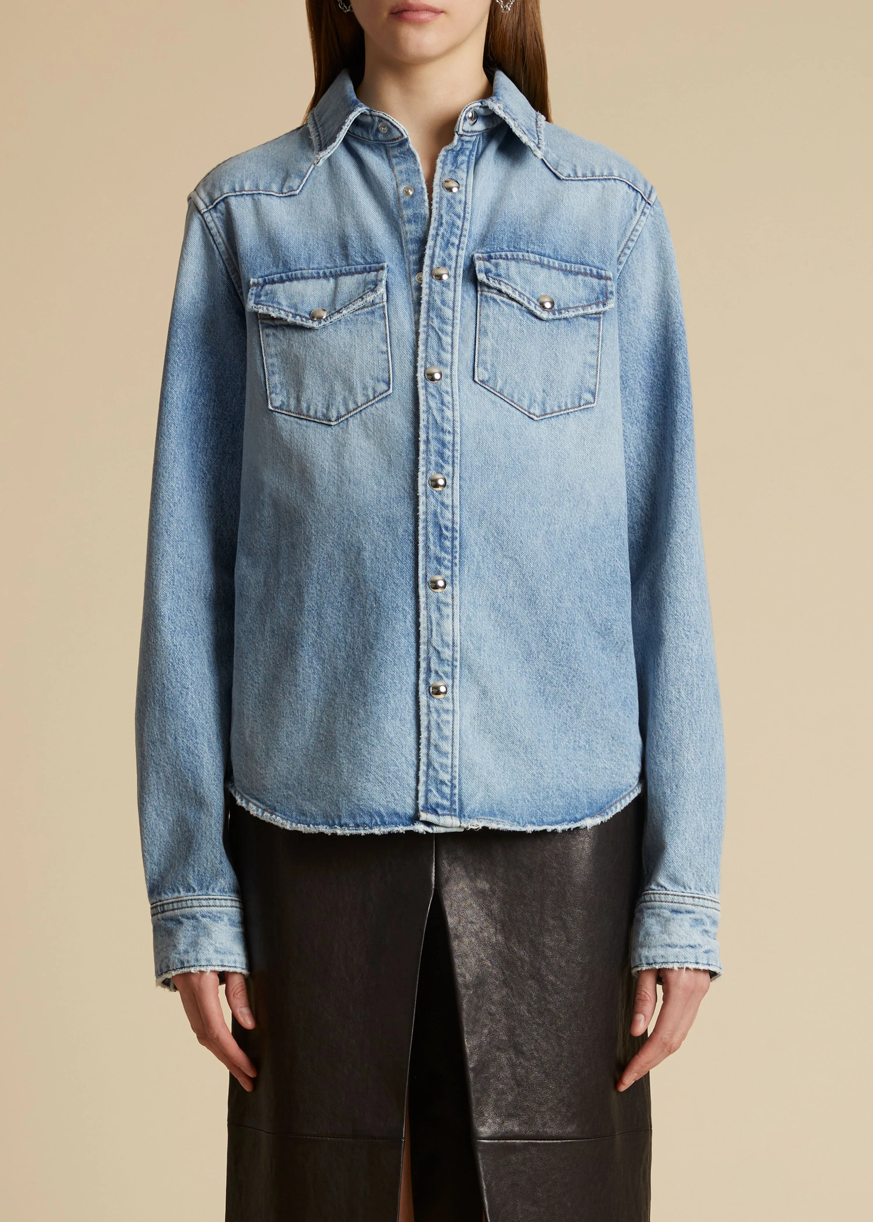 The Wesley Top in Bryce sold by KHAITE product image thumbnail 2