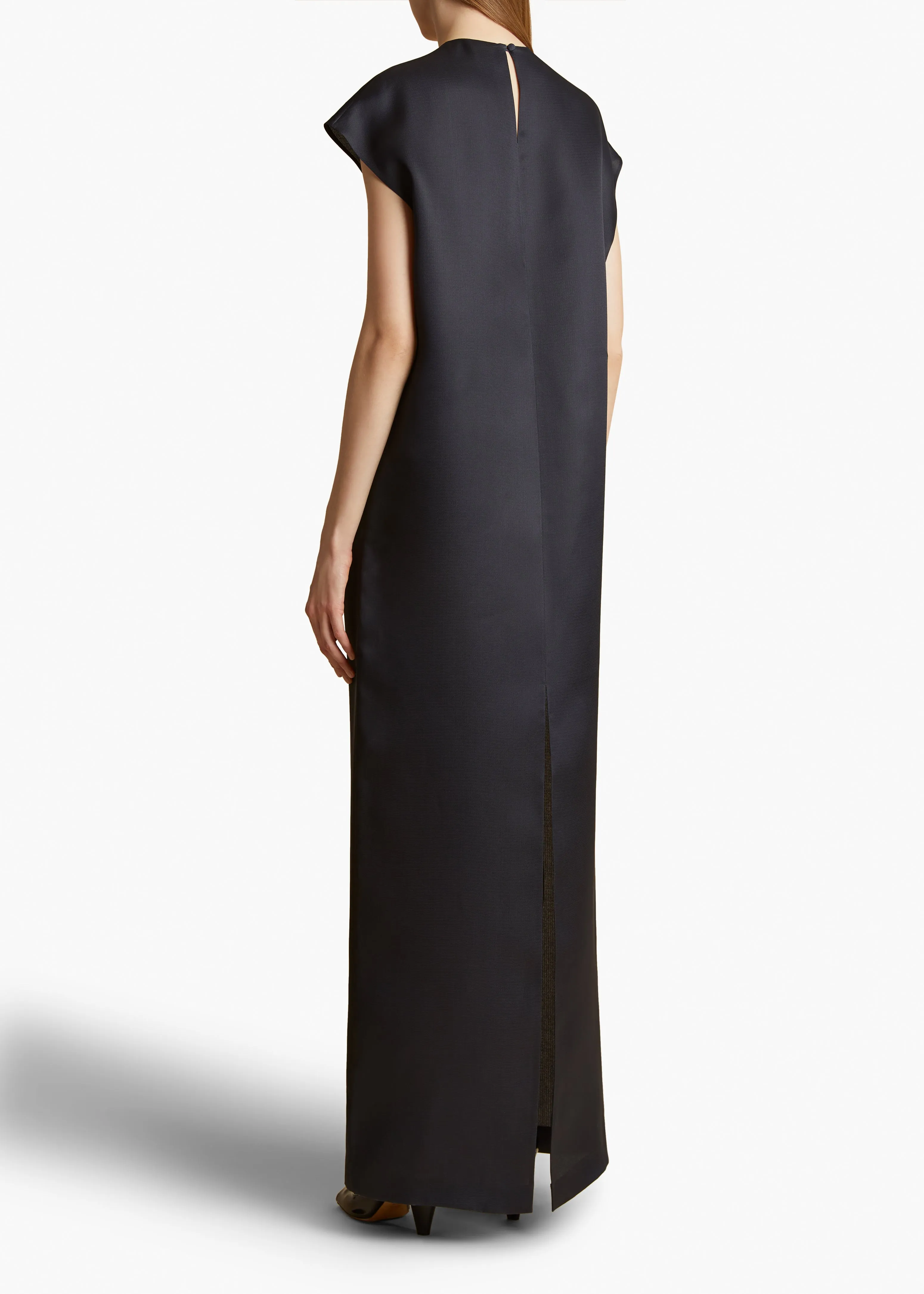 Lohan Dress in Slate sold by KHAITE product image thumbnail 4