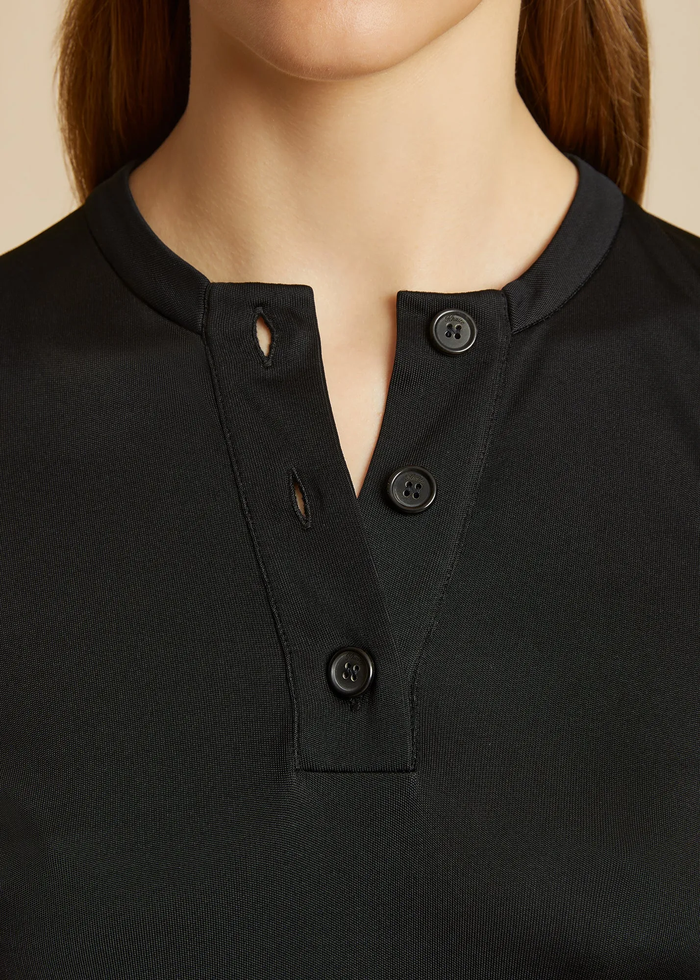 The Byron Top in Black sold by KHAITE product image thumbnail 5