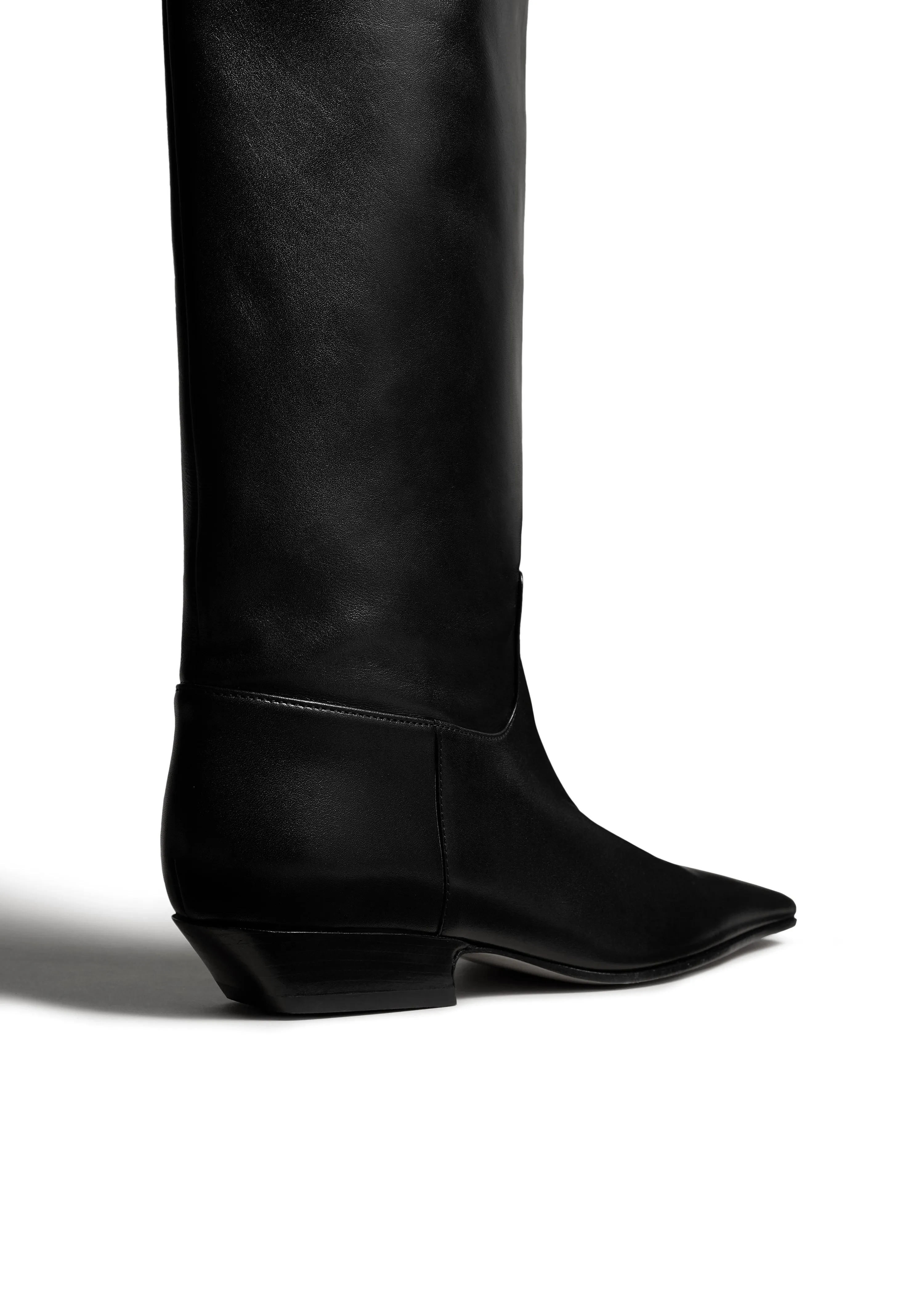 Marfa Knee-High Boot in Black Leather sold by KHAITE product image thumbnail 3