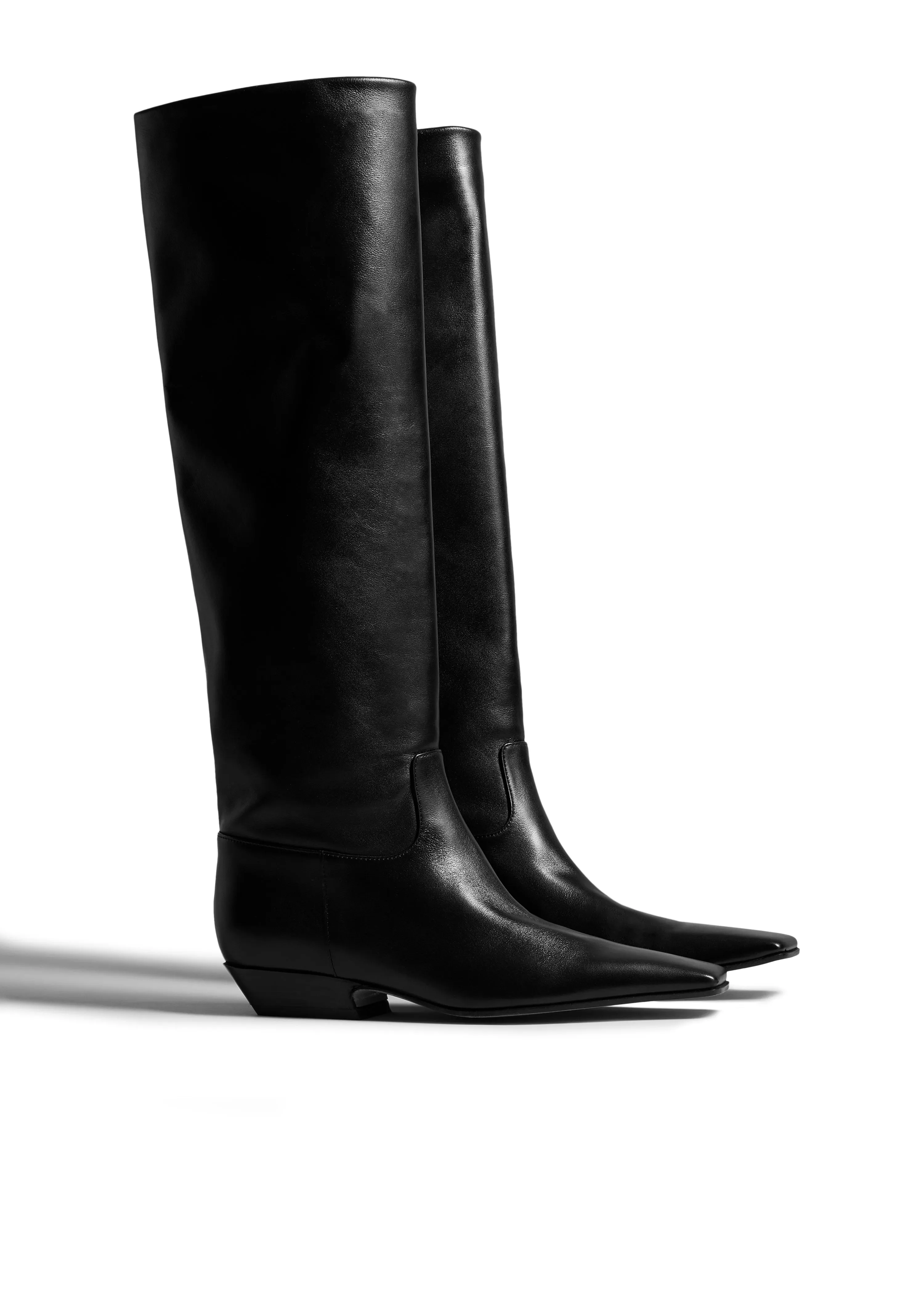 Marfa Knee-High Boot in Black Leather sold by KHAITE product image thumbnail 2