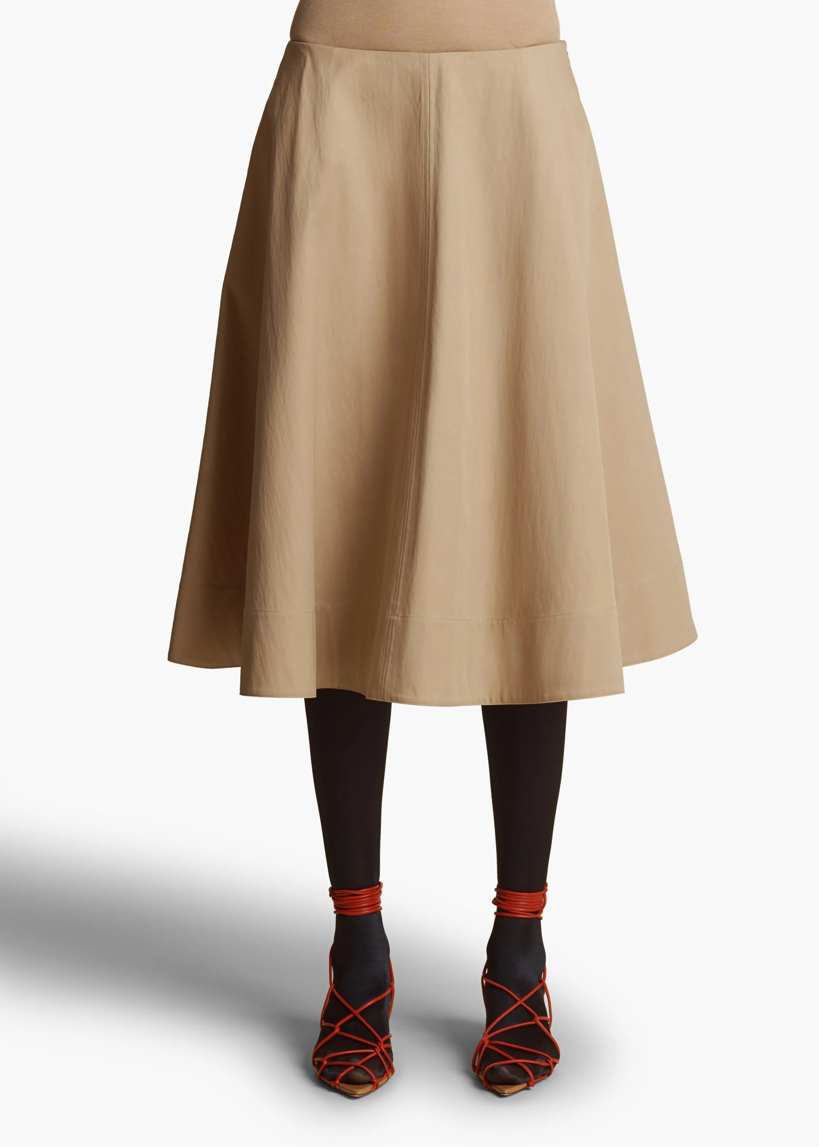 Renta Skirt in Beige sold by KHAITE product image thumbnail 3