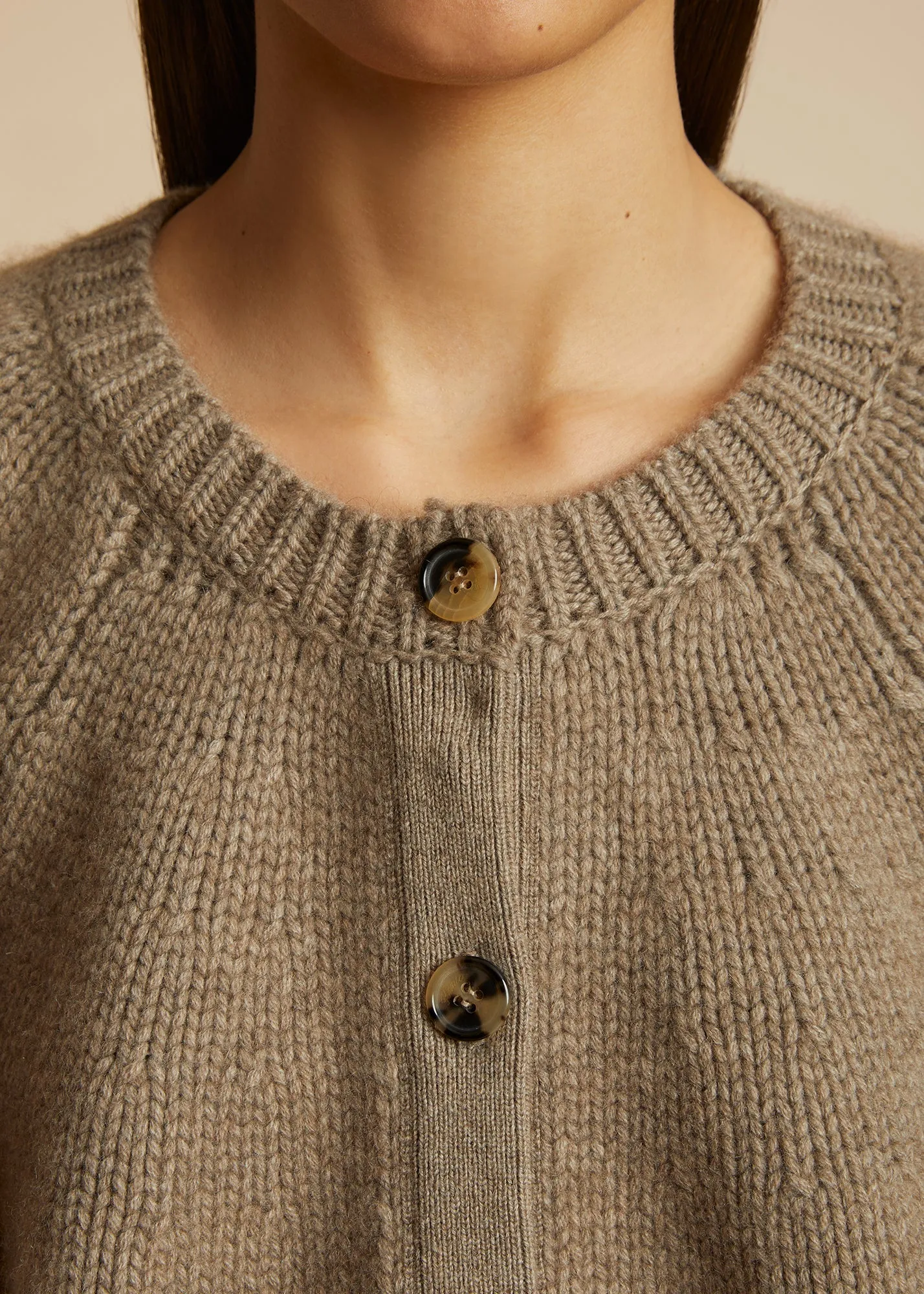 The Emili Cardigan in Barley sold by KHAITE product image thumbnail 5