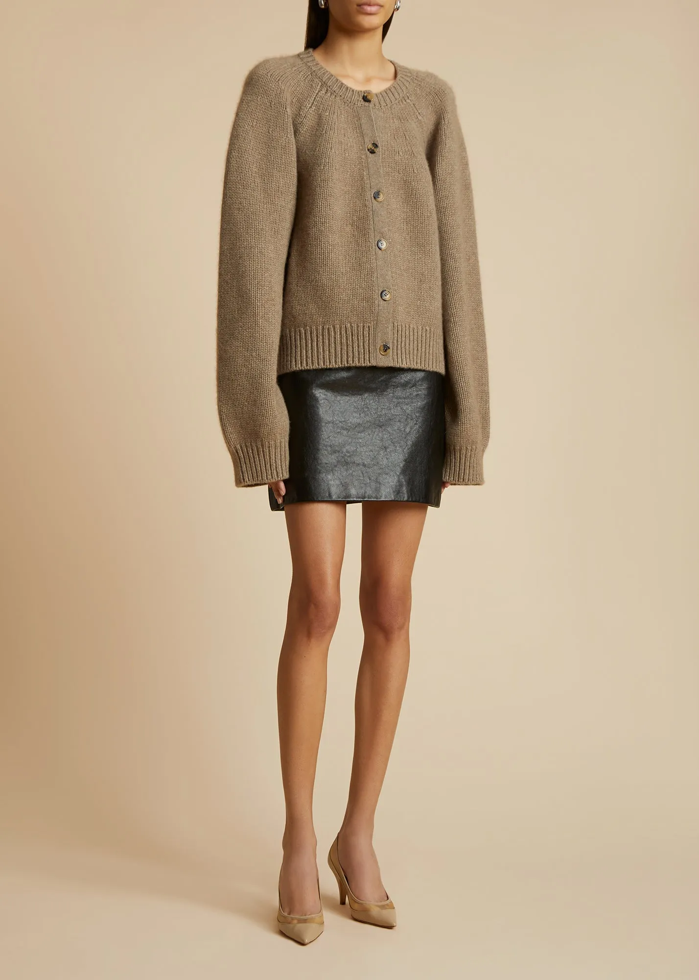 The Emili Cardigan in Barley sold by KHAITE product image thumbnail 2