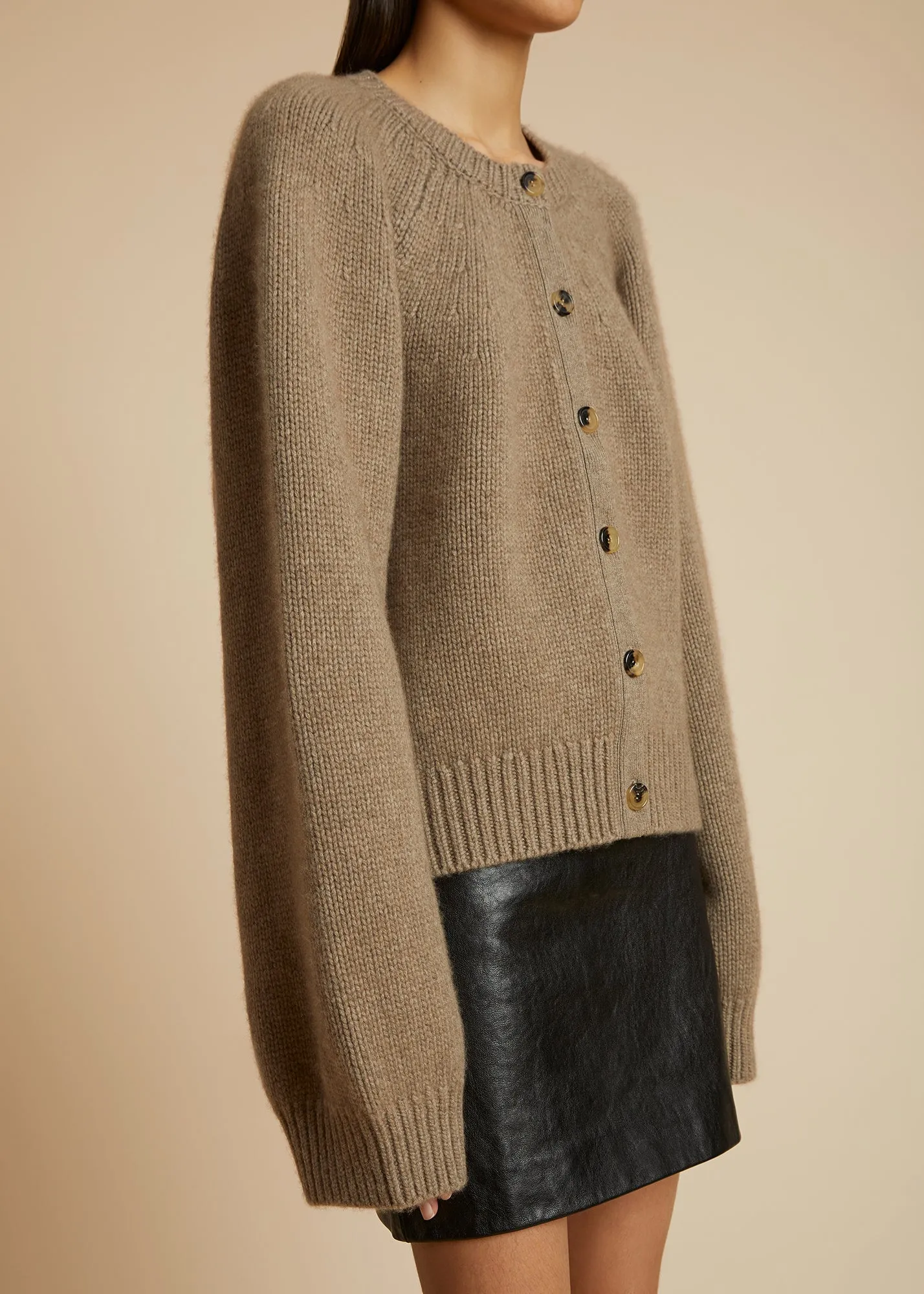 The Emili Cardigan in Barley sold by KHAITE product image thumbnail 3