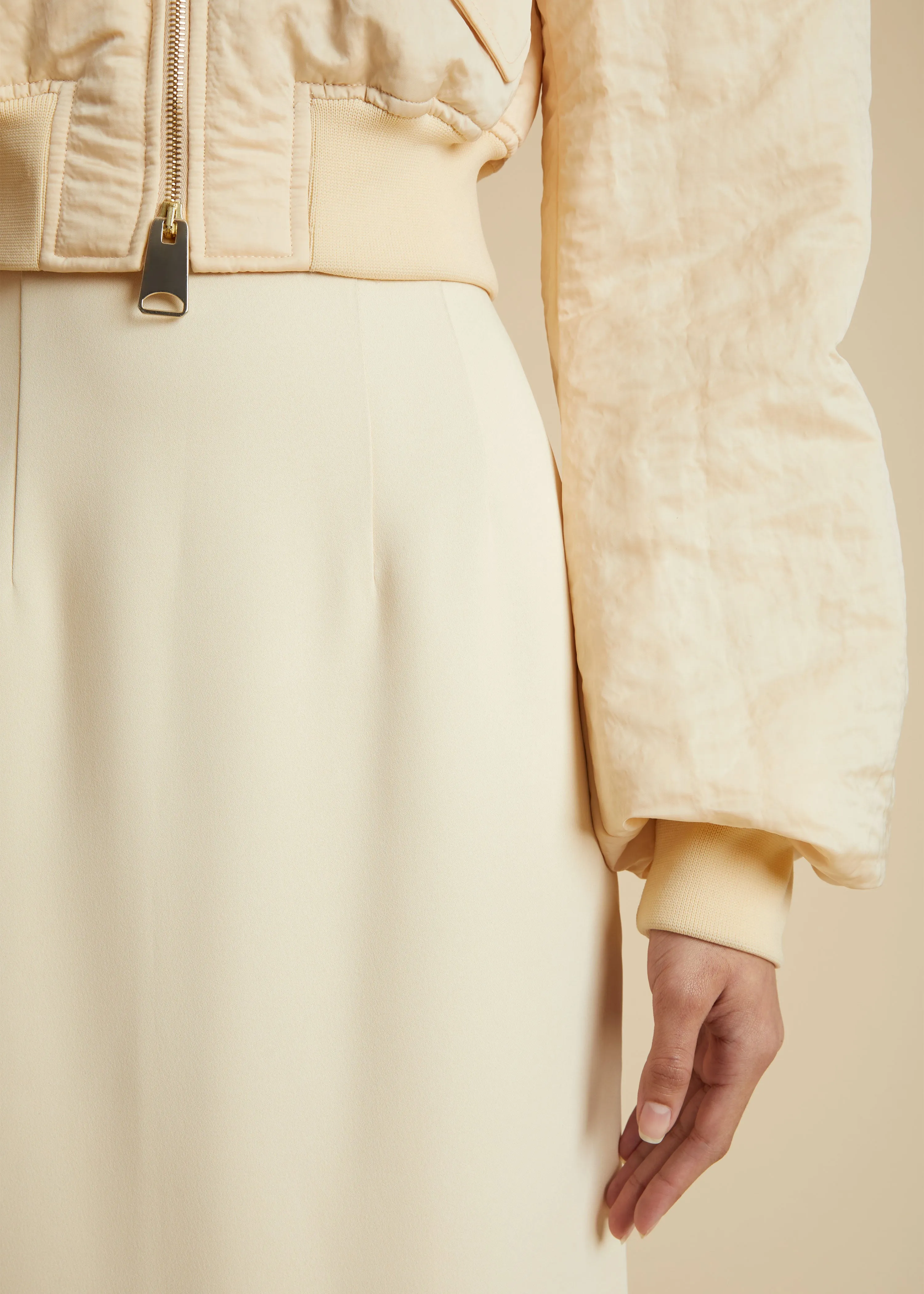 The Reggie Jacket in Bone sold by KHAITE product image thumbnail 5