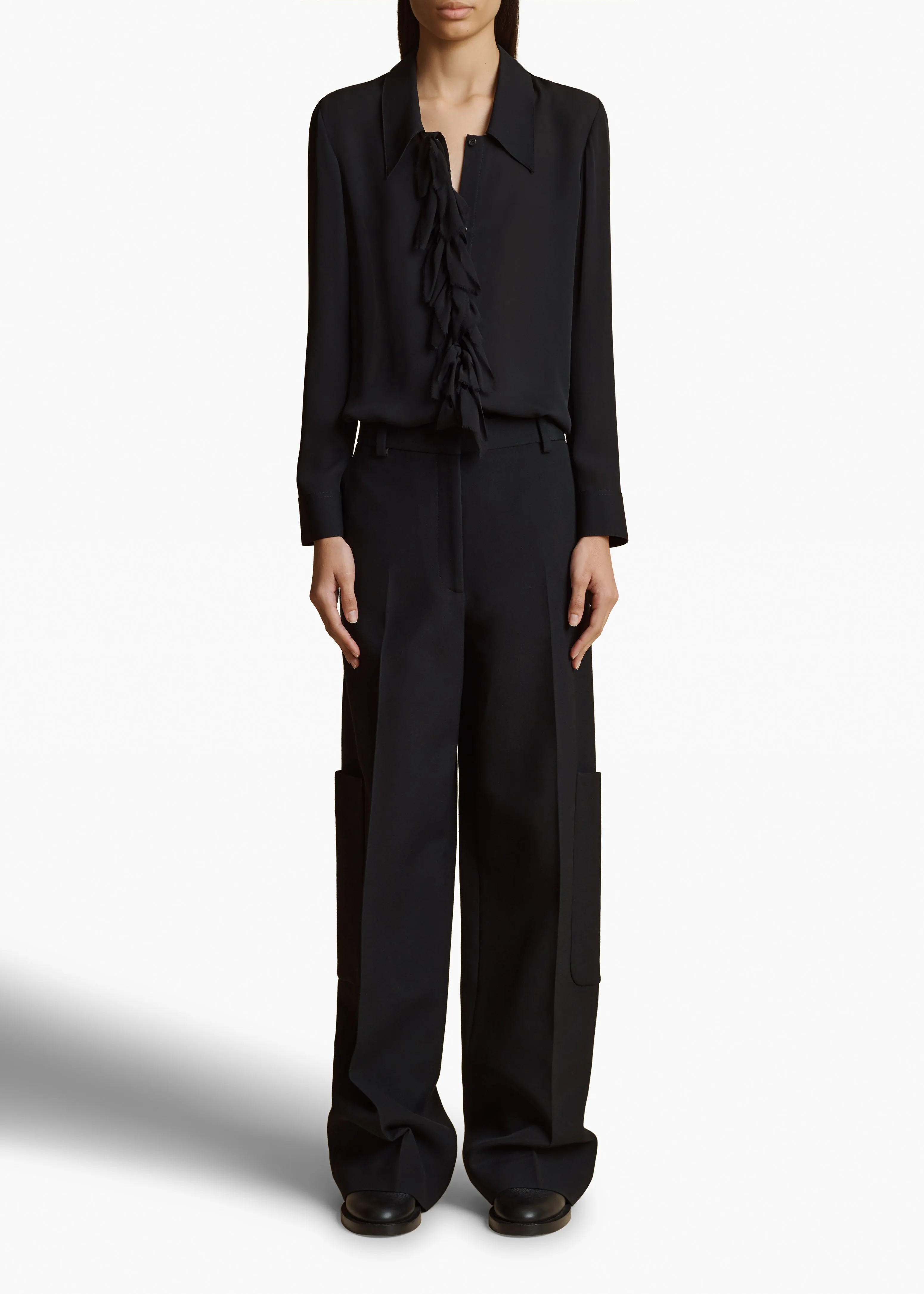 Luka Top in Black sold by KHAITE product image thumbnail 2