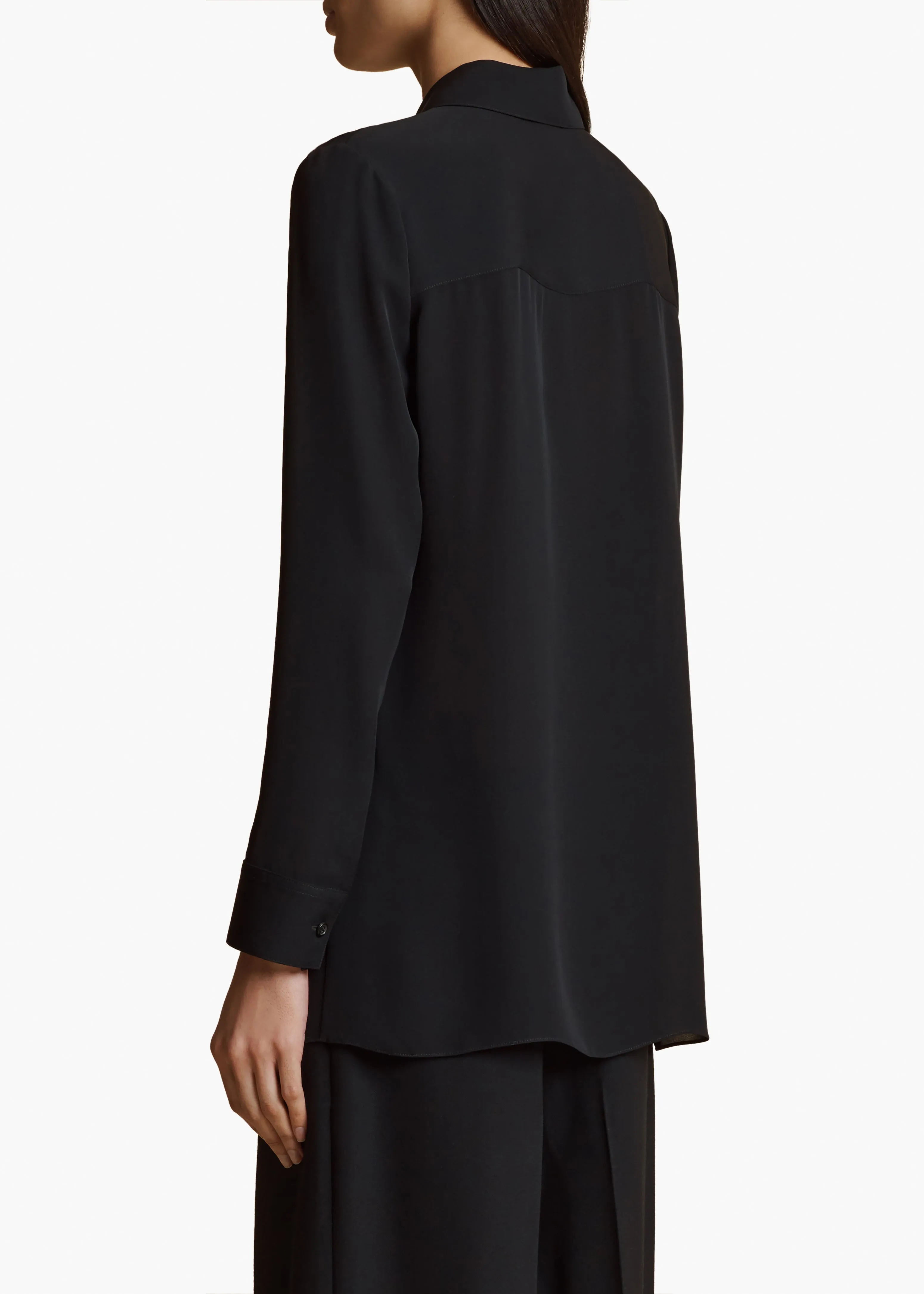 Luka Top in Black sold by KHAITE product image thumbnail 4