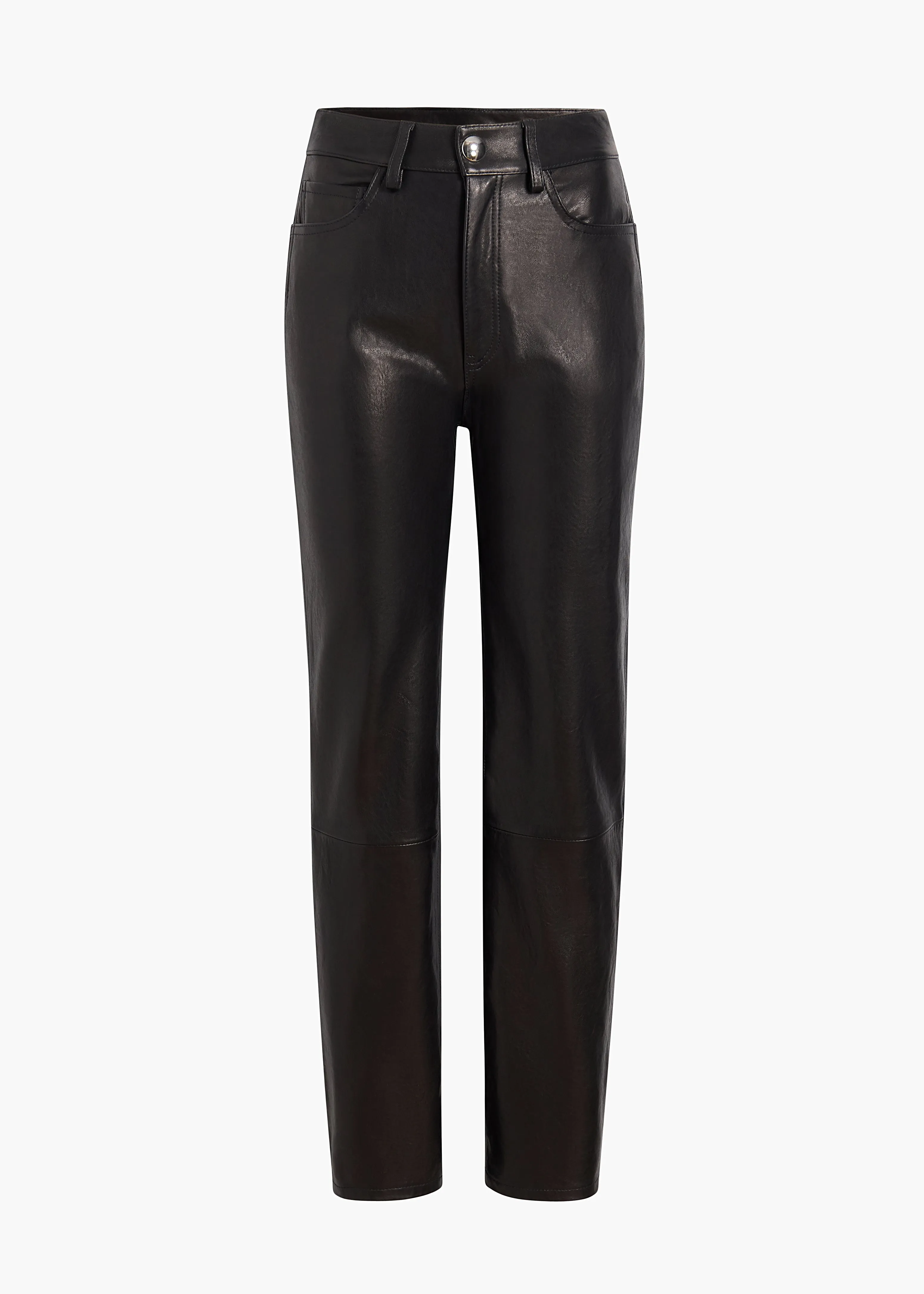 Danielle Pant in Black Leather sold by KHAITE