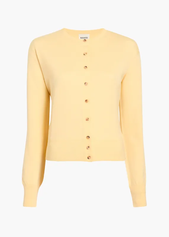 Jackie Cardigan in Yuzu sold by KHAITE