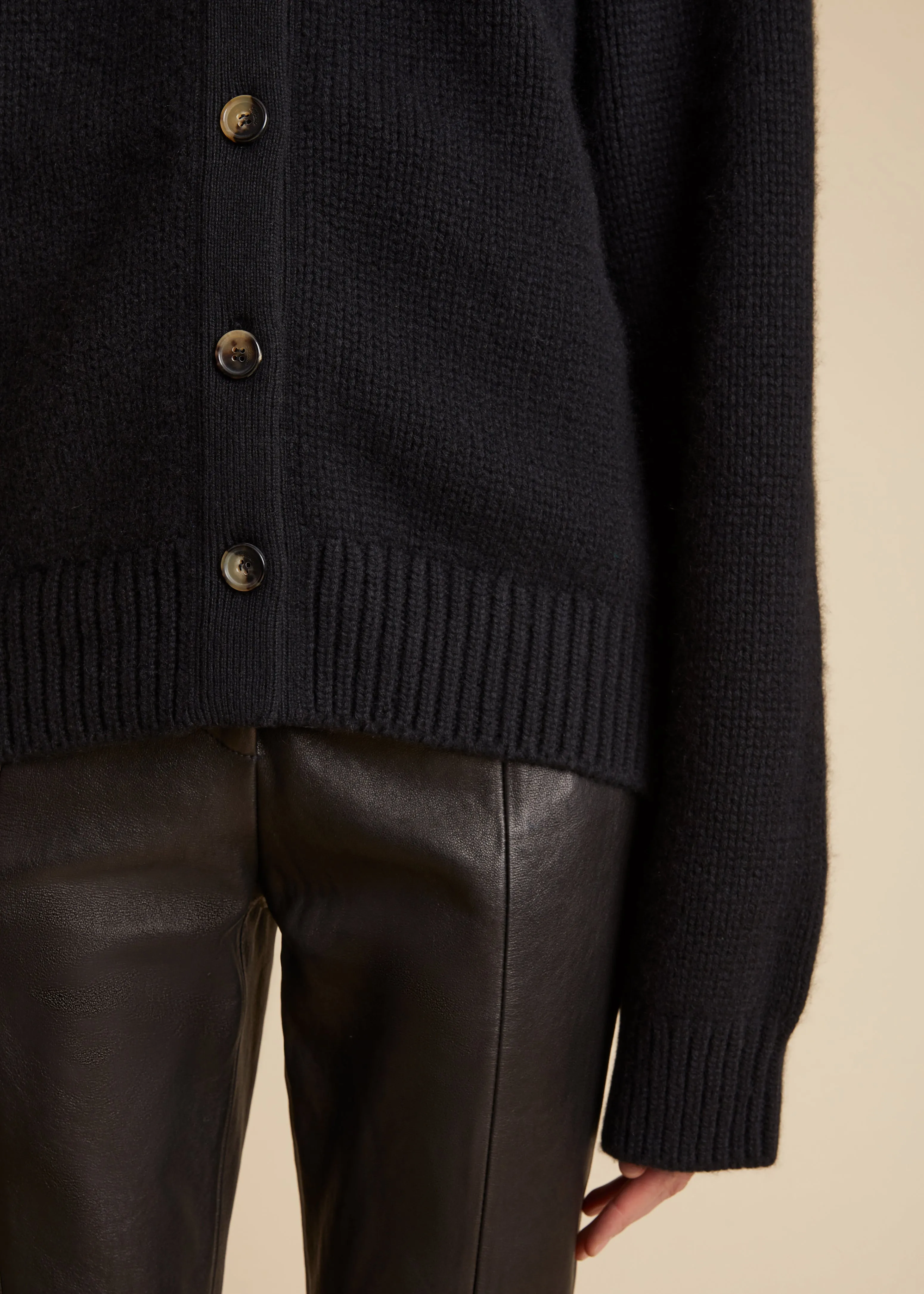 The Emili Cardigan in Black sold by KHAITE product image thumbnail 4