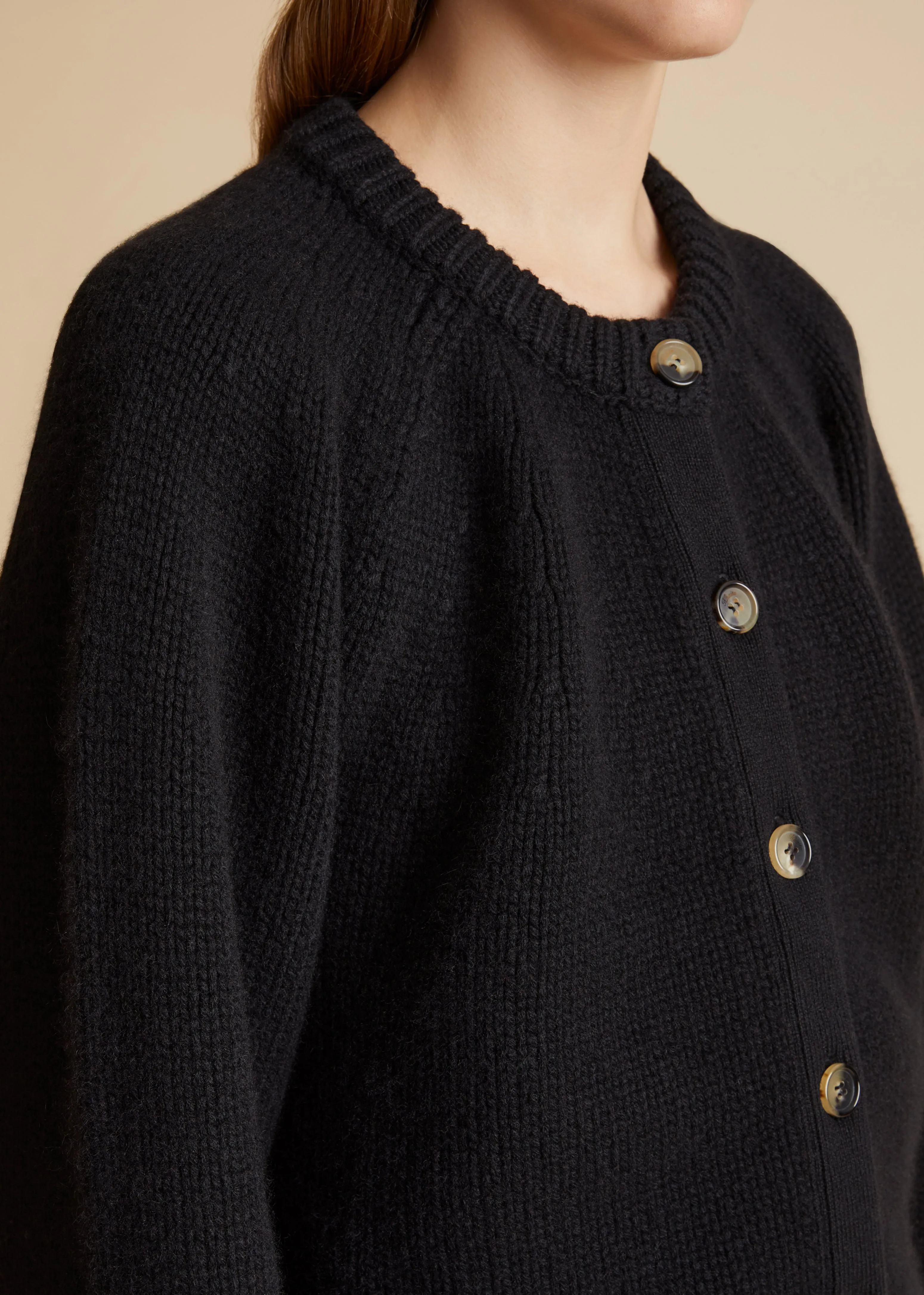 The Emili Cardigan in Black sold by KHAITE product image thumbnail 5