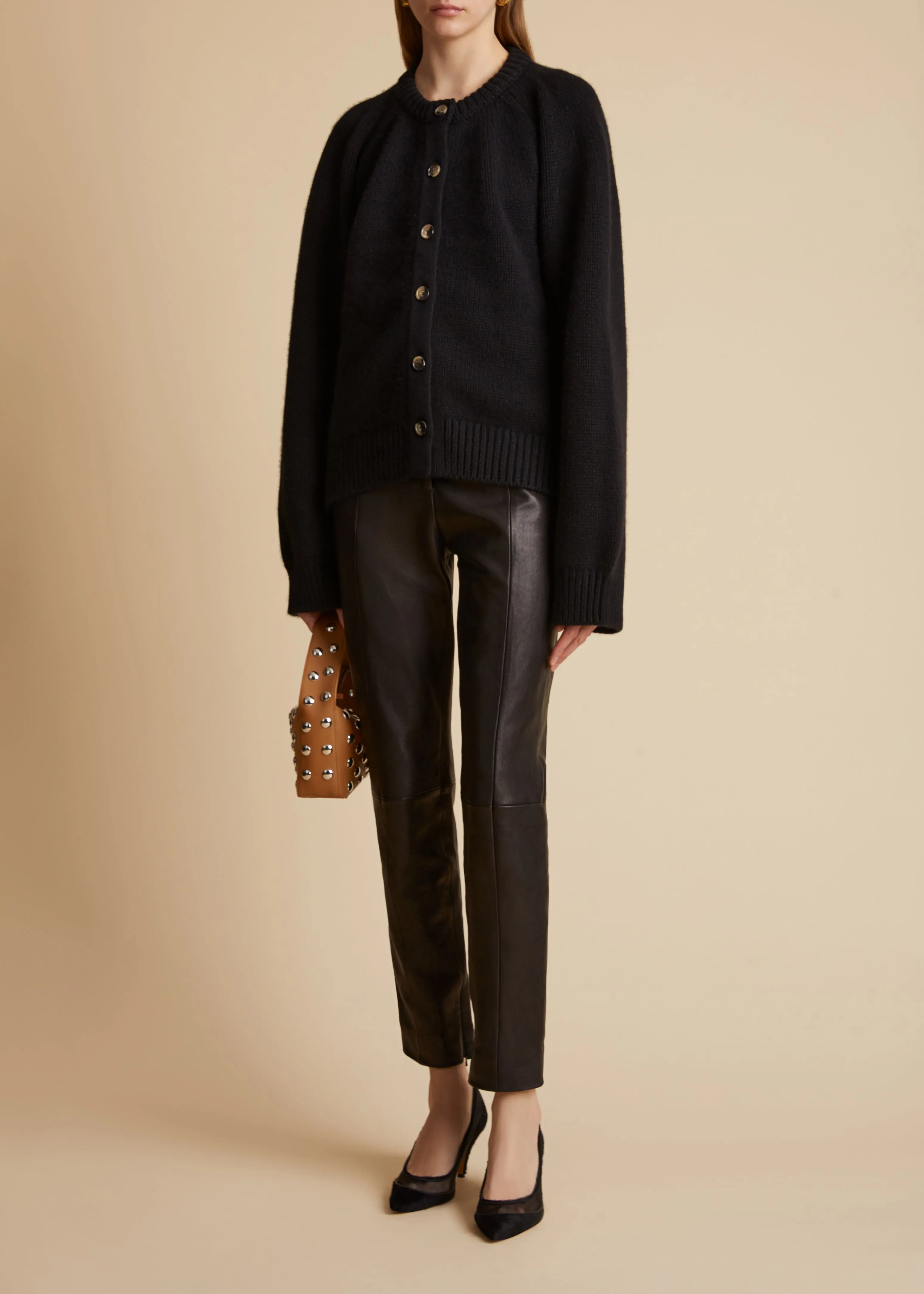 The Emili Cardigan in Black sold by KHAITE product image thumbnail 2