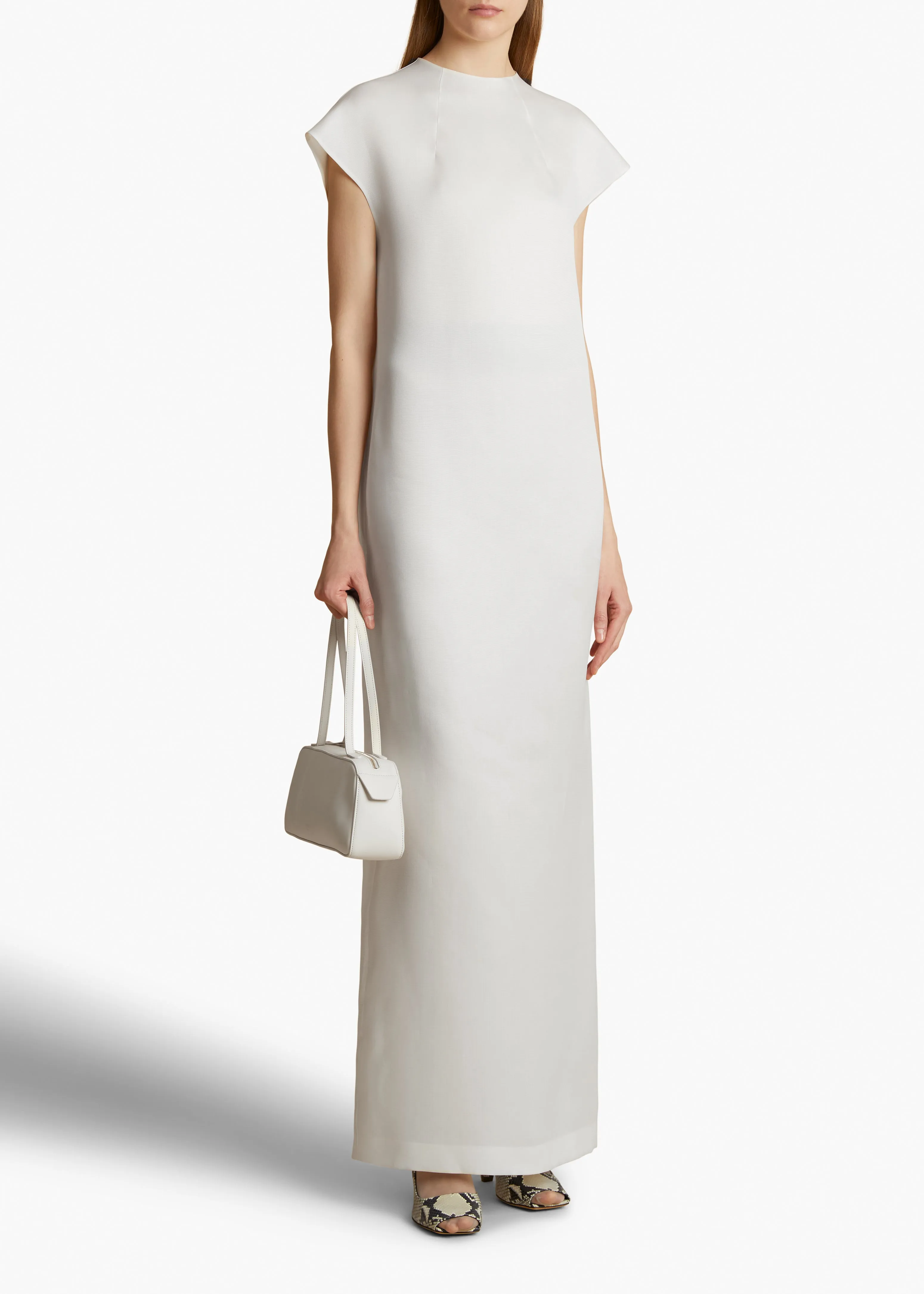 Lohan Dress in Chalk sold by KHAITE product image thumbnail 2