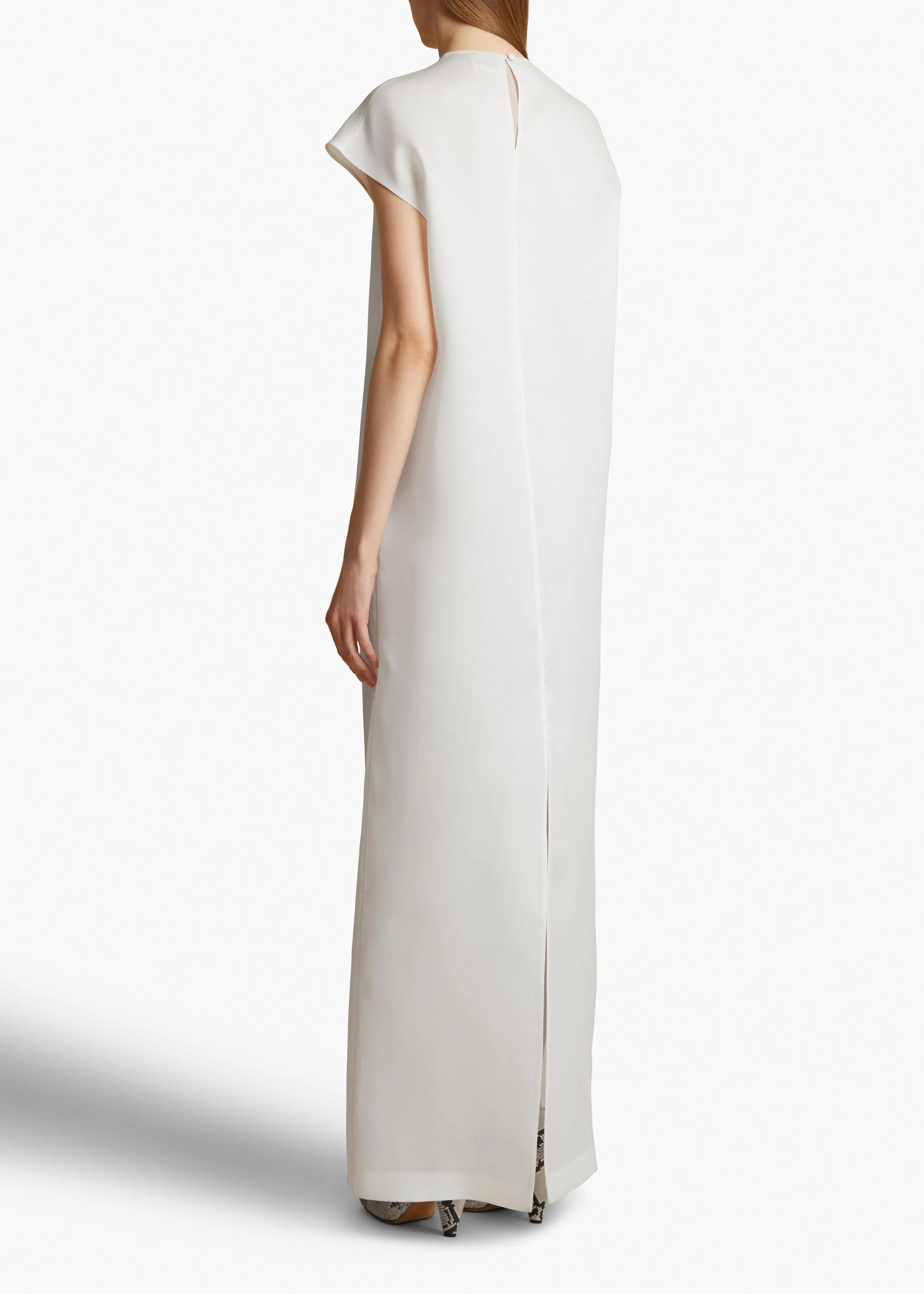 Lohan Dress in Chalk sold by KHAITE product image thumbnail 4