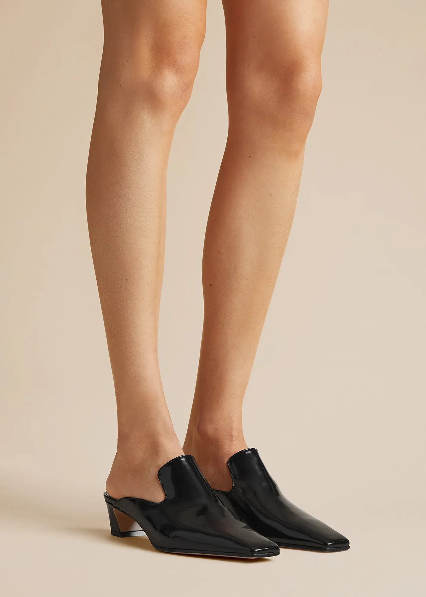 The Marfa Mule in Black Leather sold by KHAITE product image thumbnail 4