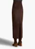Loxley Skirt in Dark Brown Suede sold by KHAITE