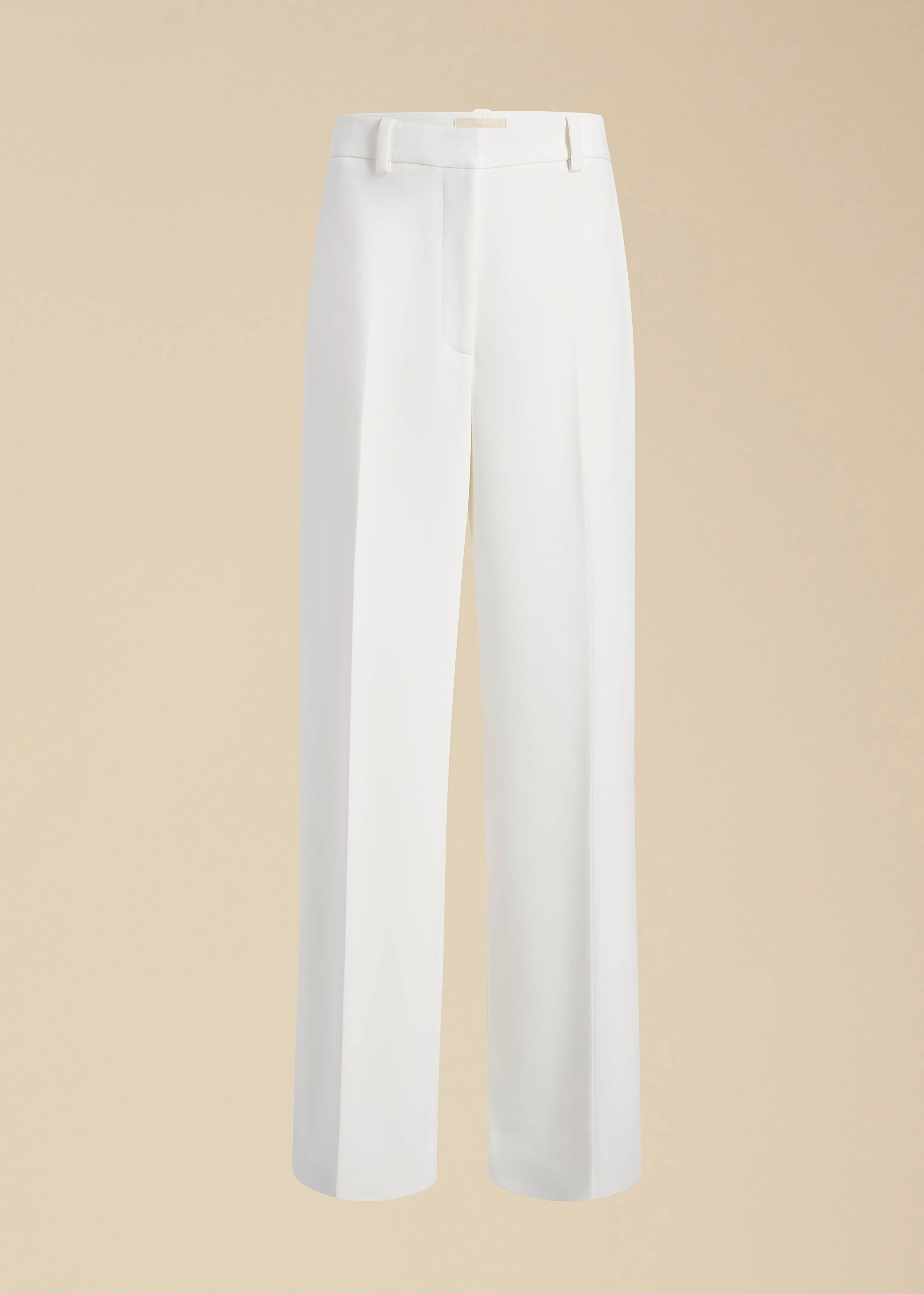 The Bacall Pant in Chalk sold by KHAITE