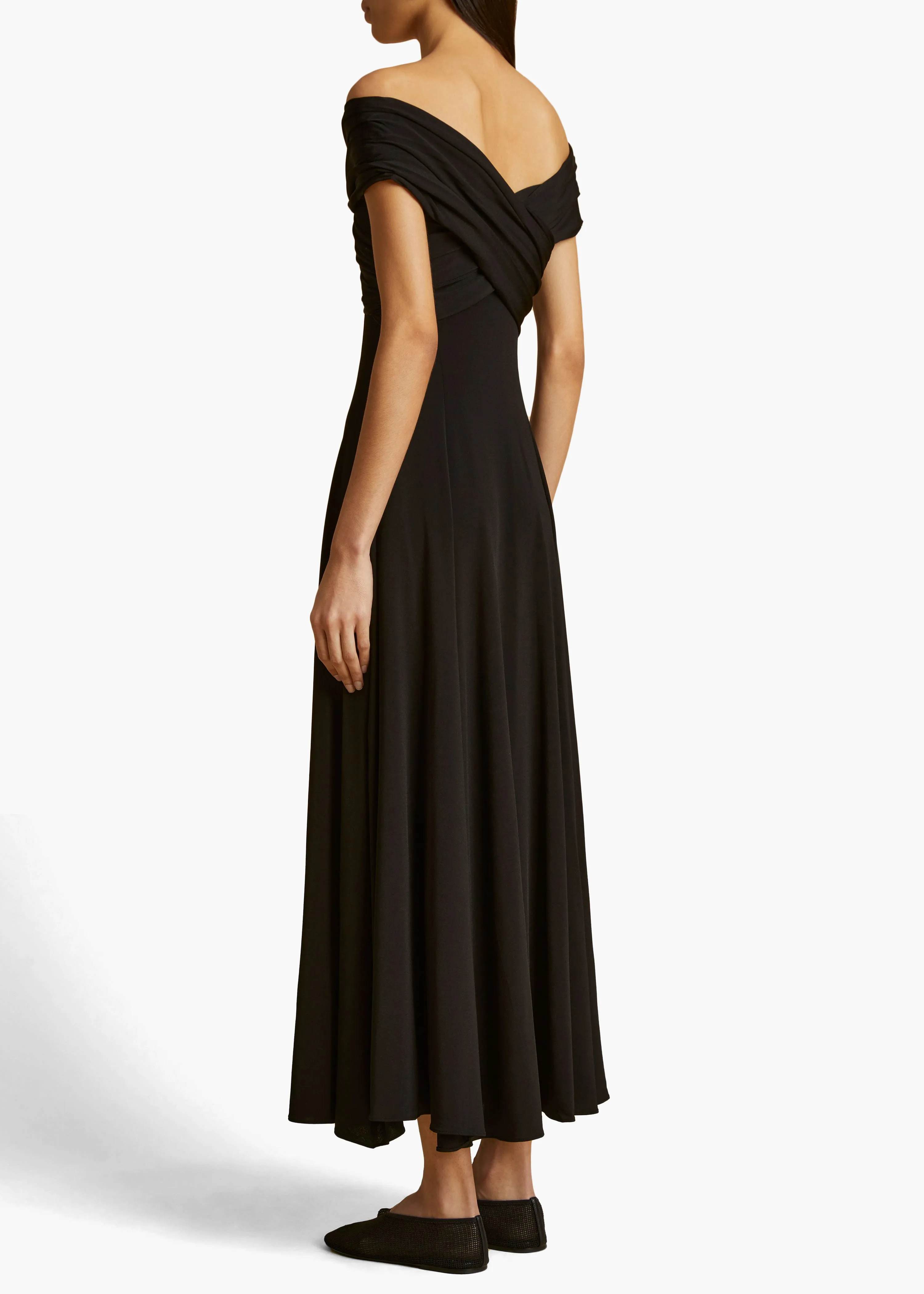 Bruna Dress in Black sold by KHAITE product image thumbnail 4