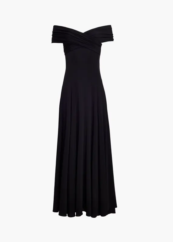 Bruna Dress in Black sold by KHAITE