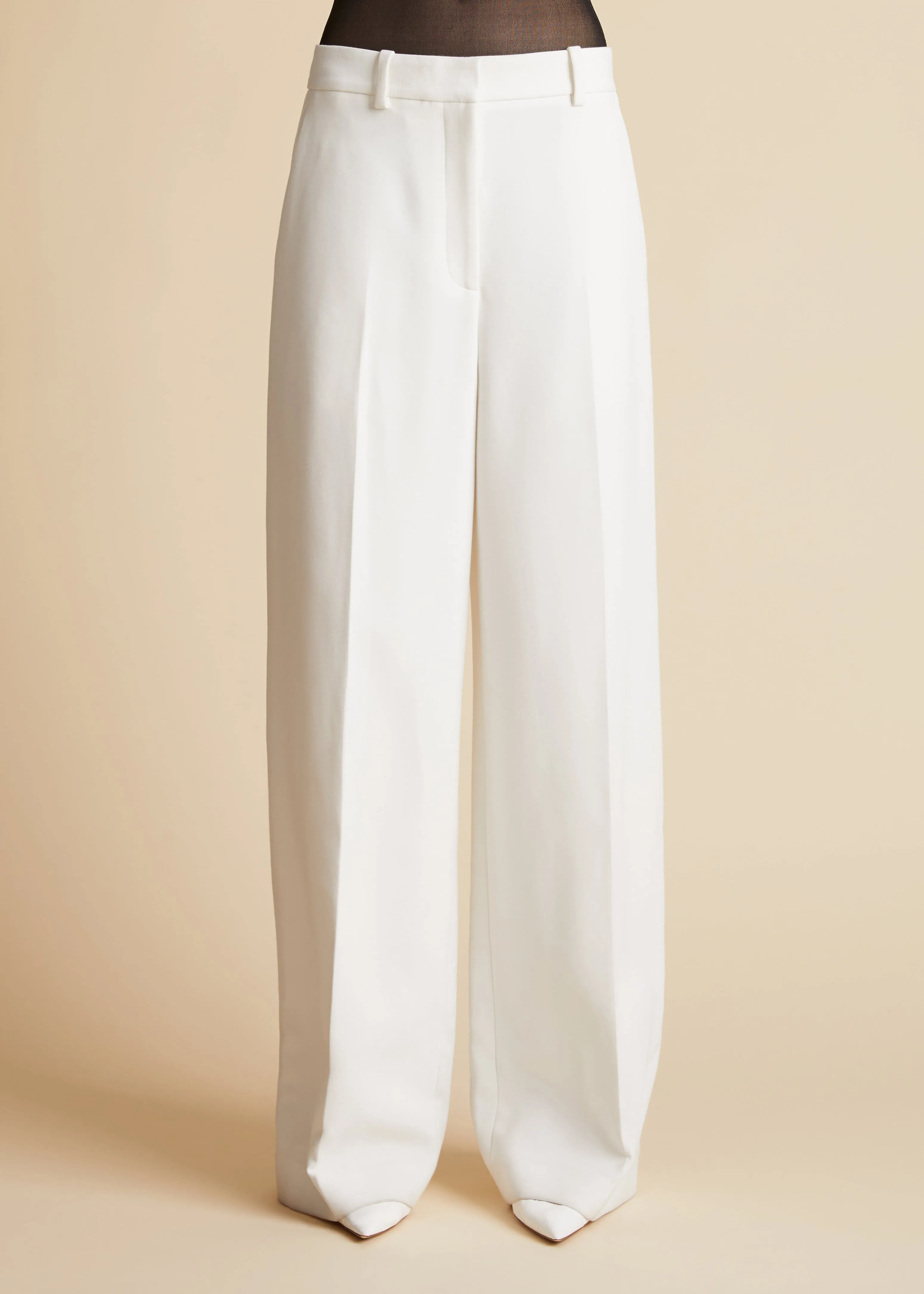 The Bacall Pant in Chalk sold by KHAITE product image thumbnail 3