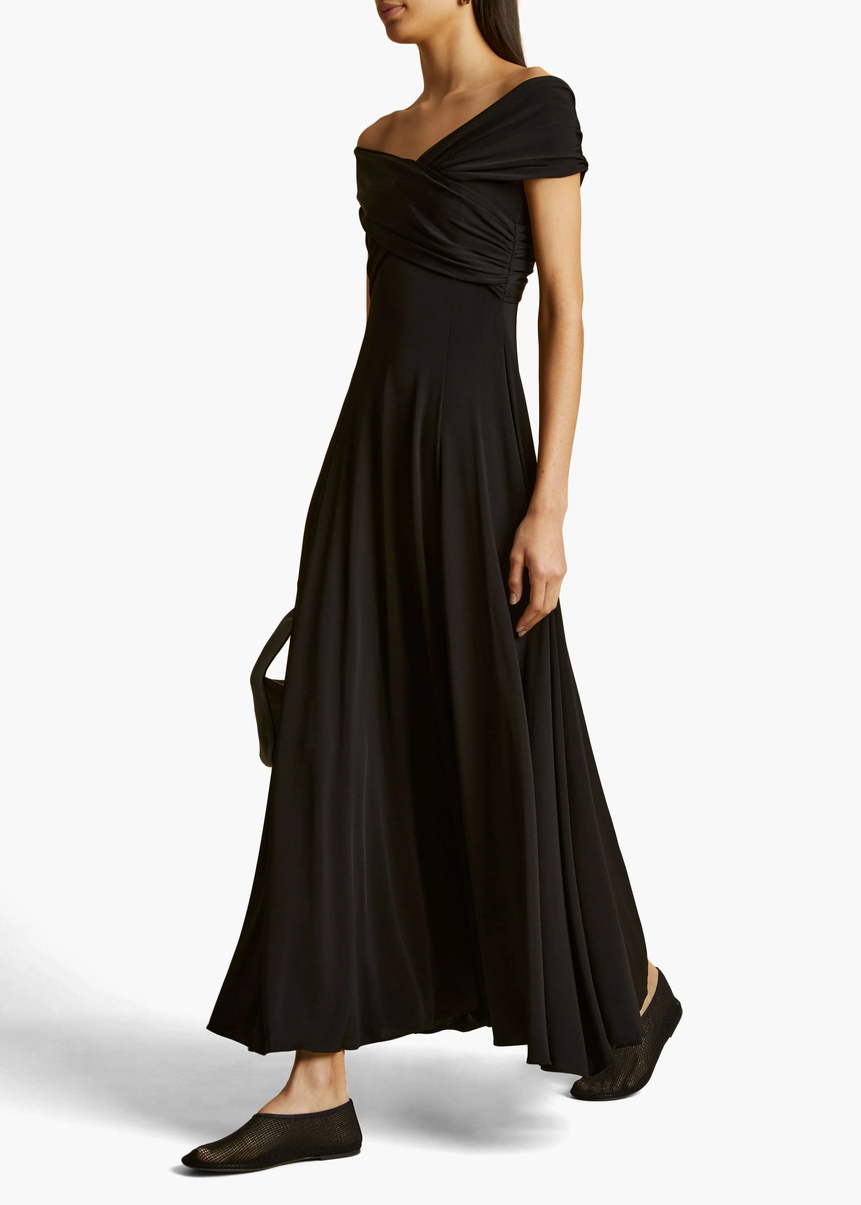 Bruna Dress in Black sold by KHAITE product image thumbnail 2