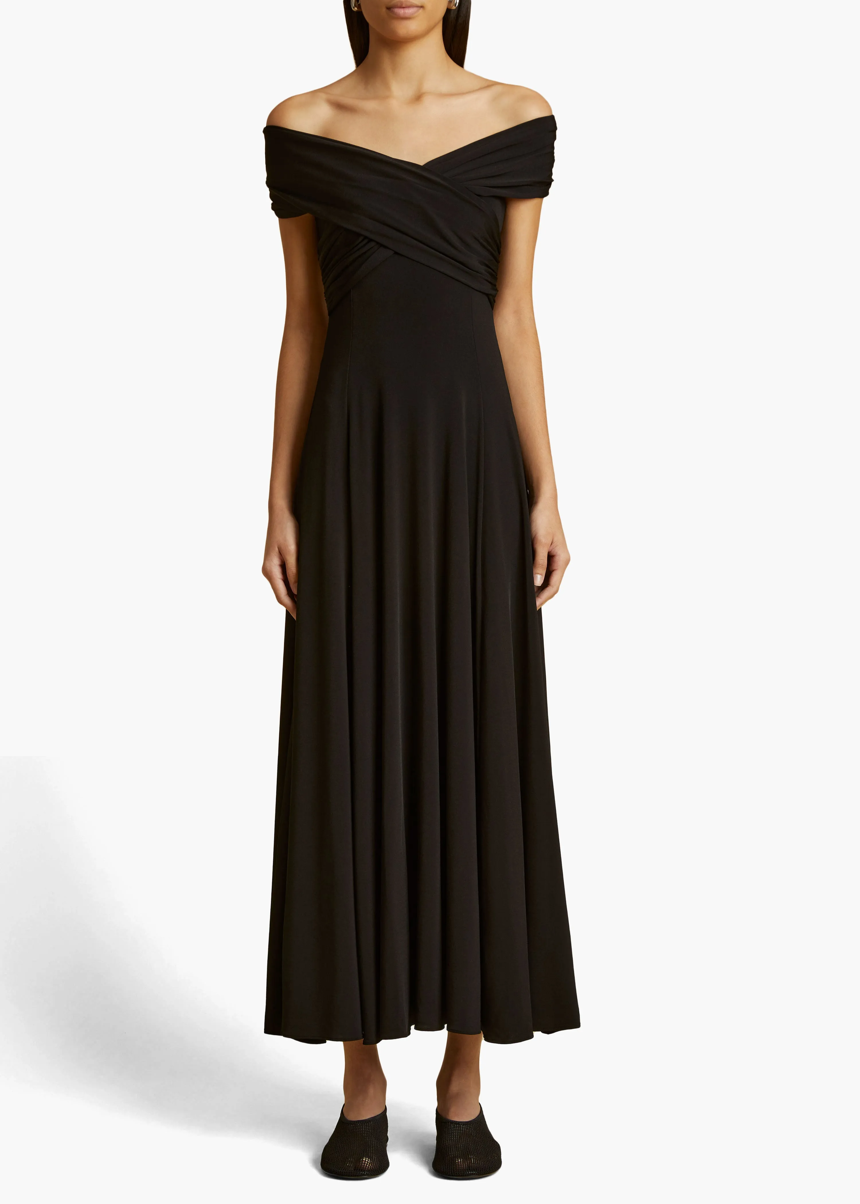 Bruna Dress in Black sold by KHAITE product image thumbnail 3