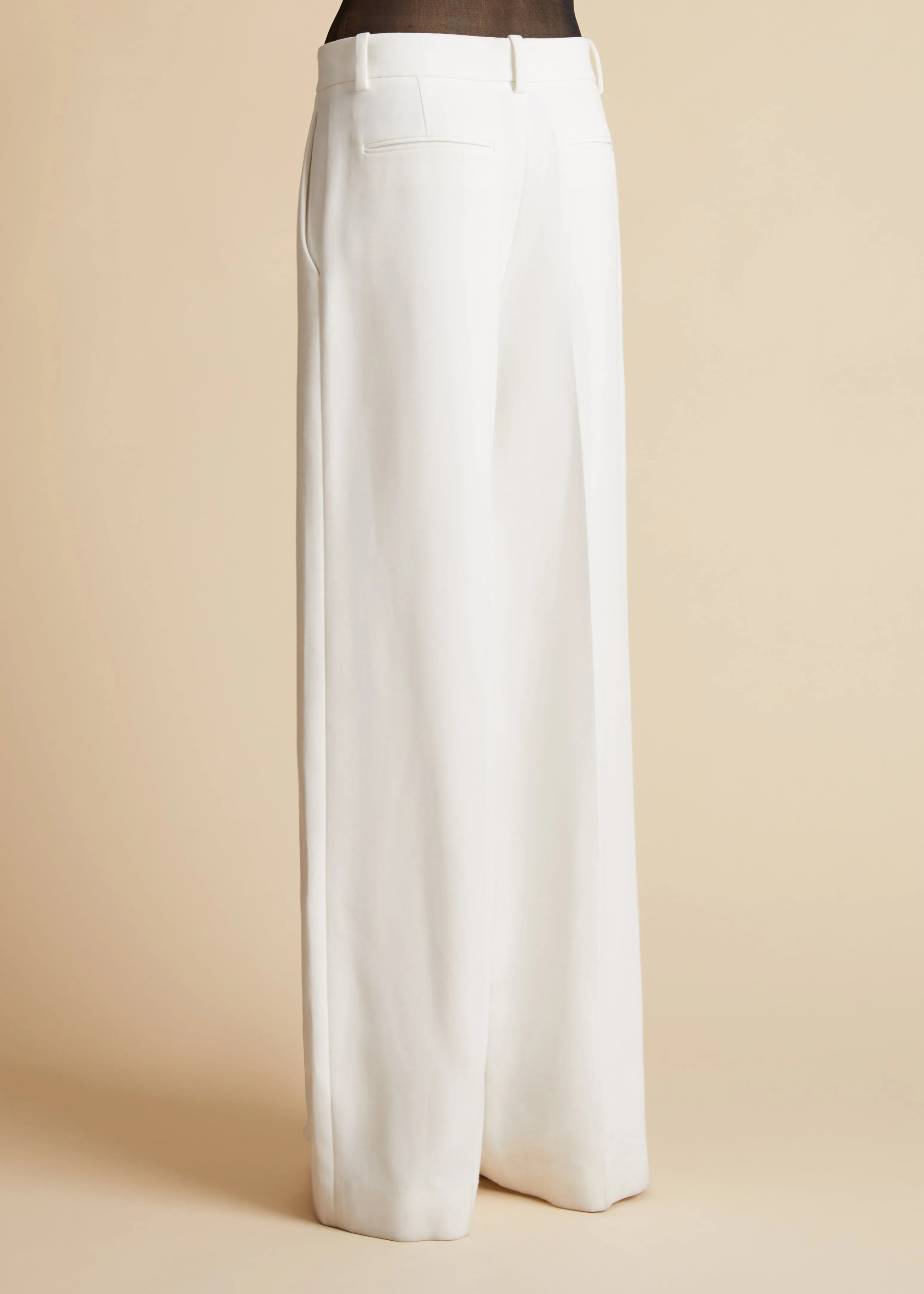 The Bacall Pant in Chalk sold by KHAITE product image thumbnail 4