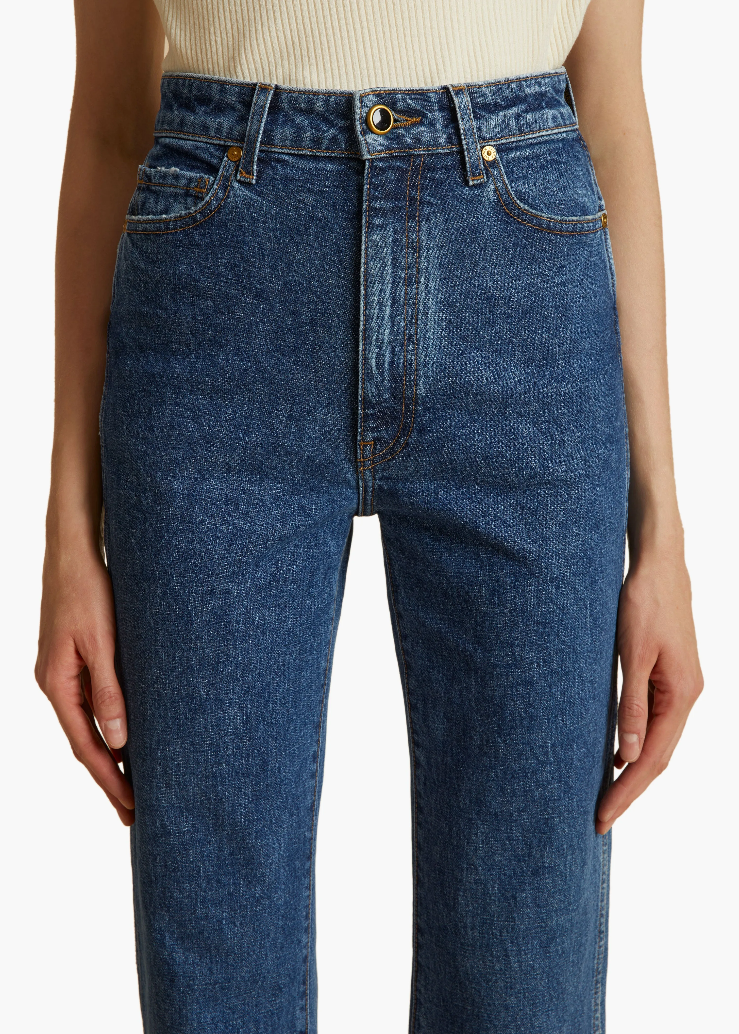 Danielle Stretch Jean in Montgomery sold by KHAITE product image thumbnail 5
