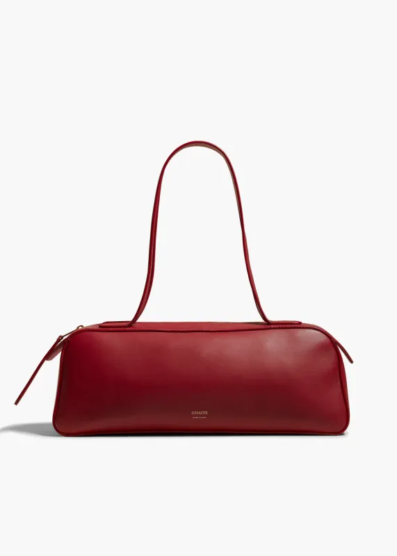Simona Shoulder Bag in Oxblood Leather sold by KHAITE