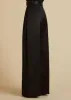 The Teyana Pant in Black Satin sold by KHAITE