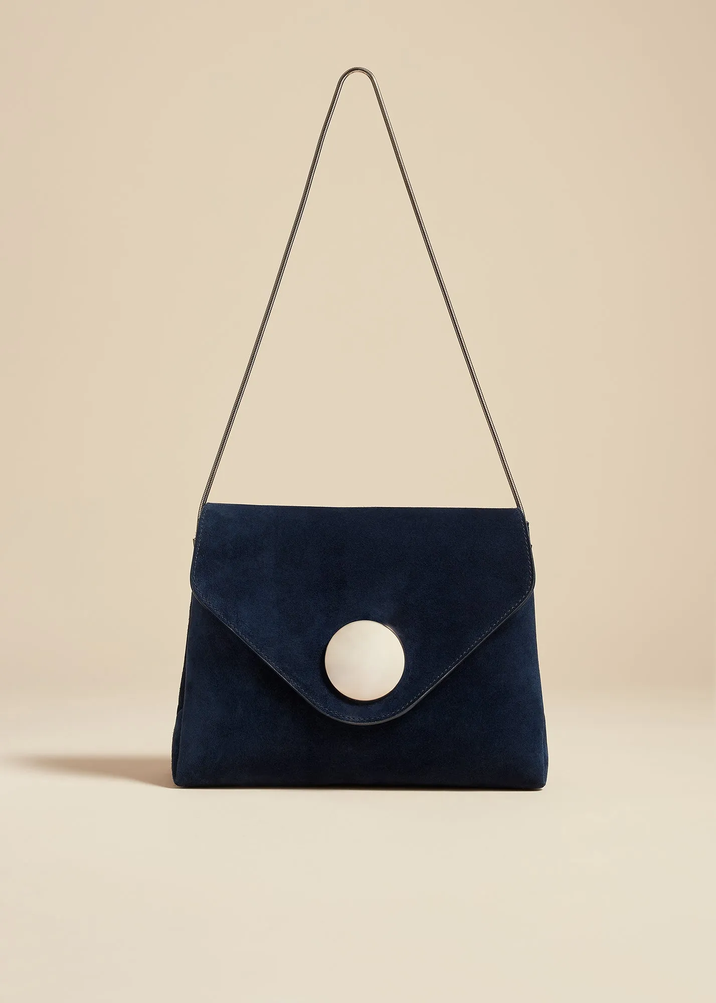 Bobbi Bag in Midnight Suede sold by KHAITE