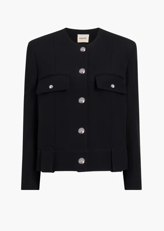 Laybin Jacket in Black sold by KHAITE