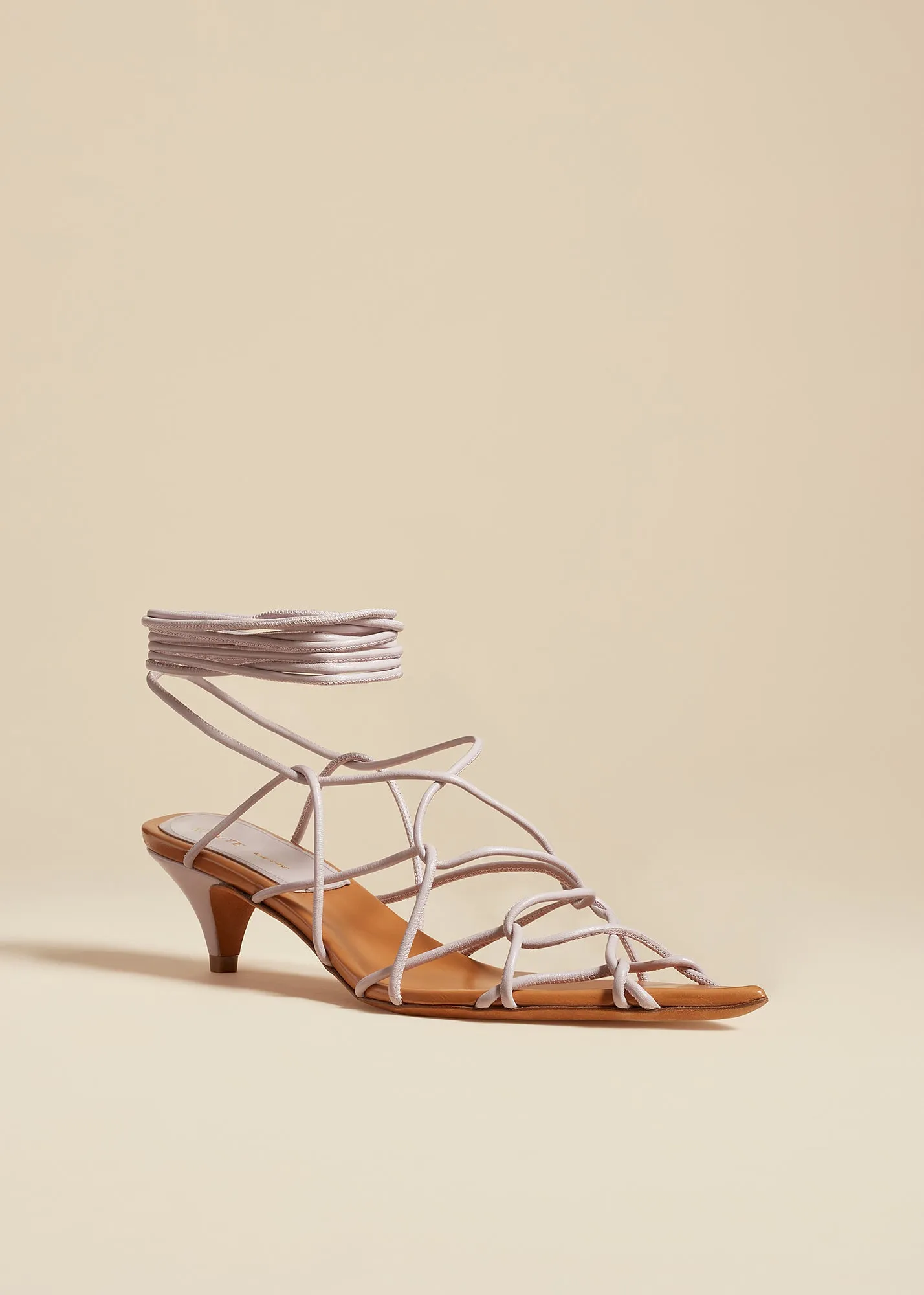 Arden Low Heel in Light Lavender Leather sold by KHAITE product image thumbnail 2