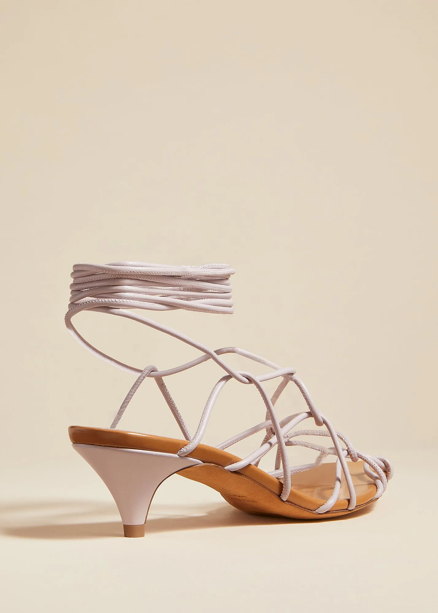 Arden Low Heel in Light Lavender Leather sold by KHAITE product image thumbnail 3