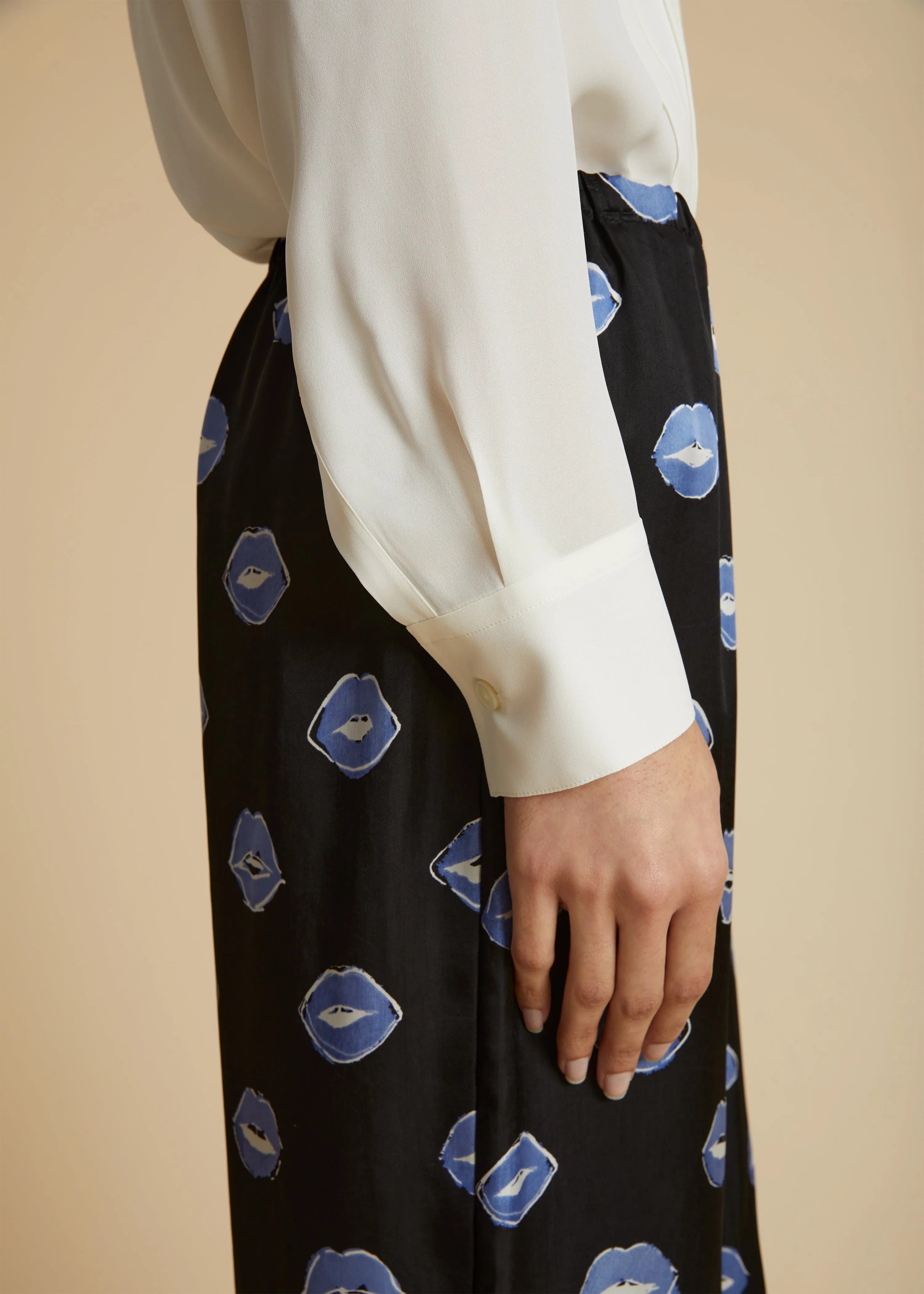 The Dorian Top in Cream sold by KHAITE product image thumbnail 4