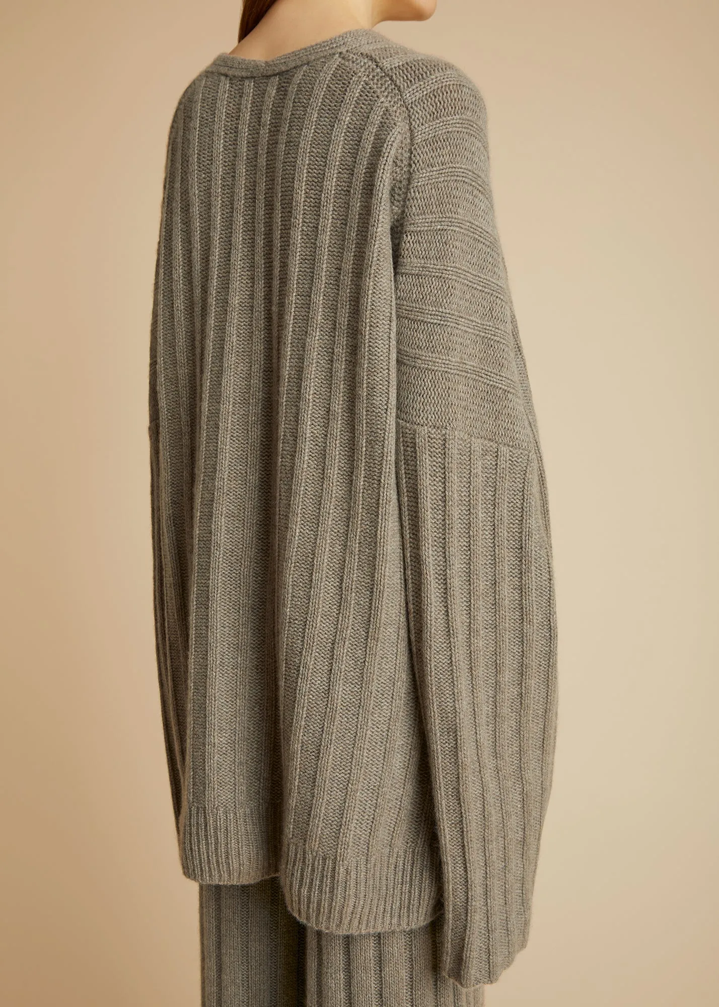 The Maddox Sweater in Barley sold by KHAITE product image thumbnail 4