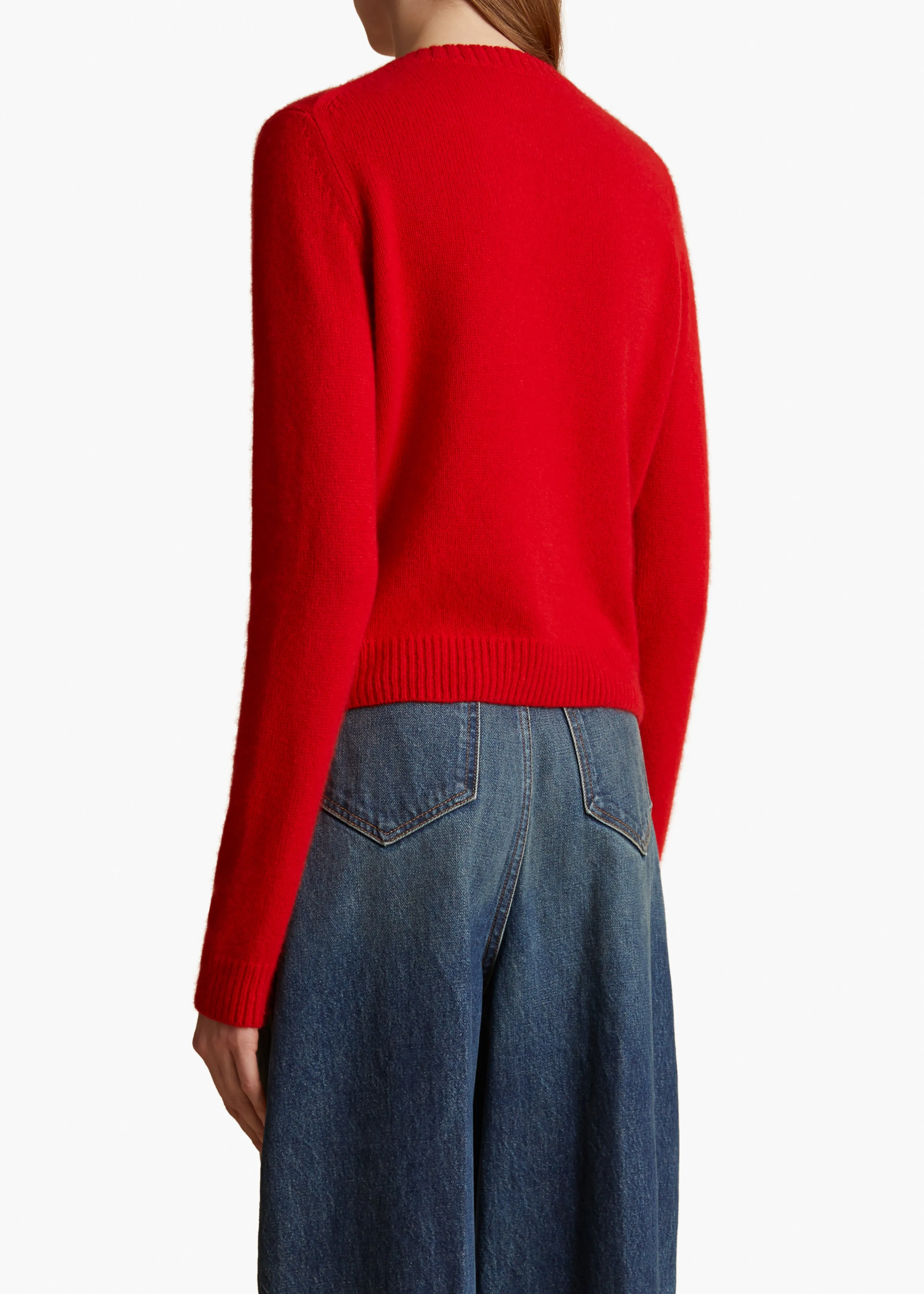 Diletta Sweater in Fire Red sold by KHAITE product image thumbnail 4
