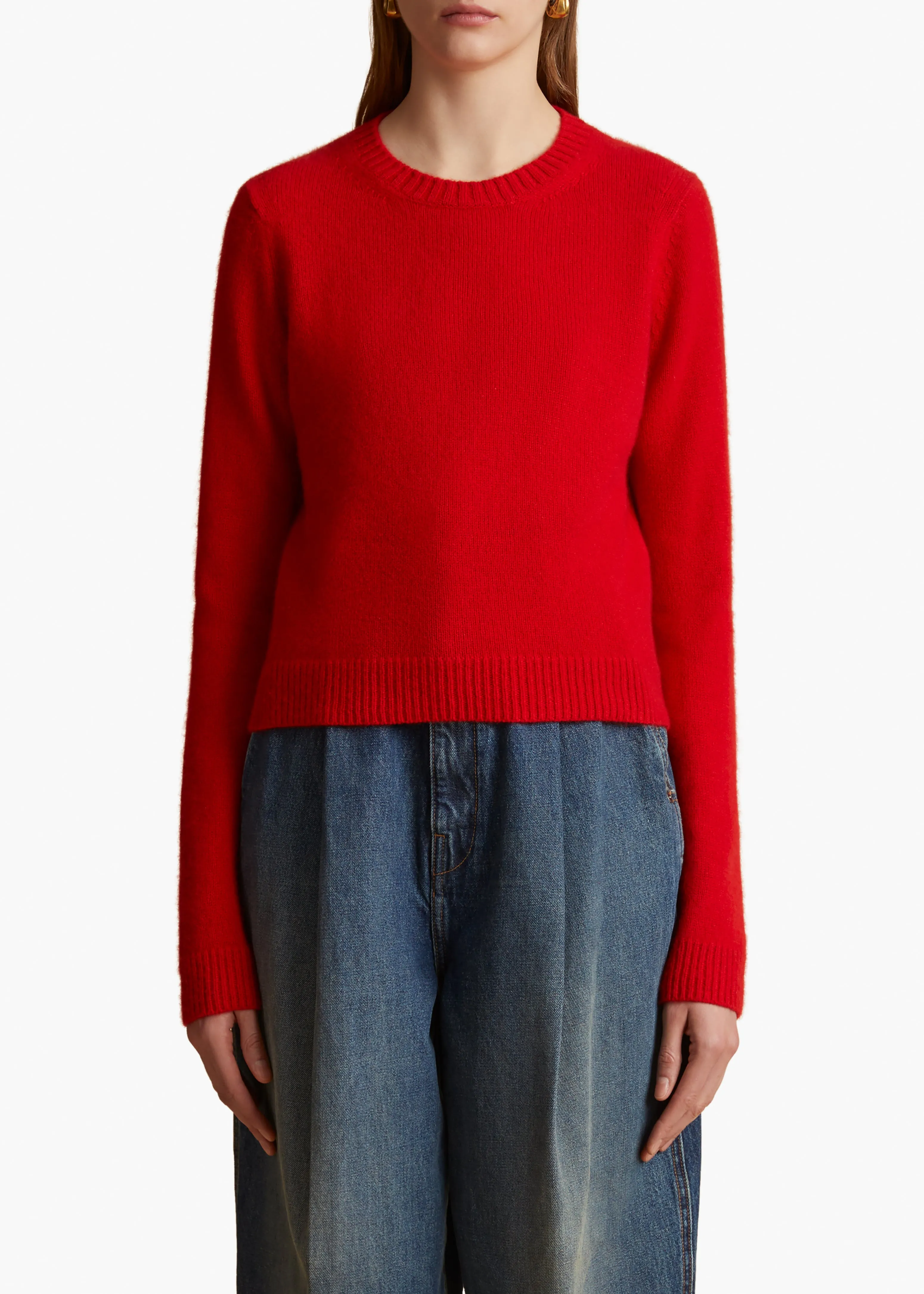 Diletta Sweater in Fire Red sold by KHAITE product image thumbnail 3
