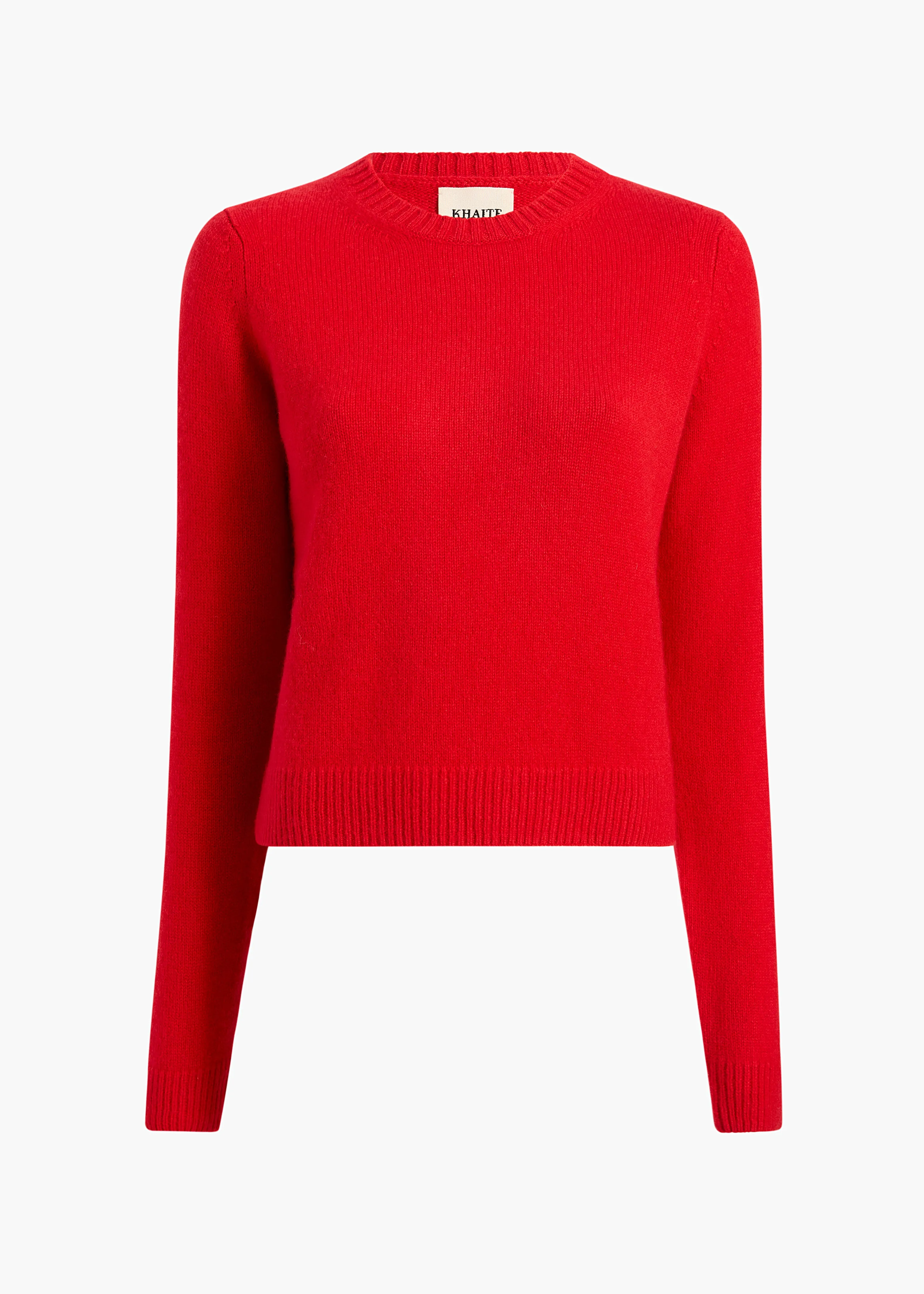 Diletta Sweater in Fire Red sold by KHAITE