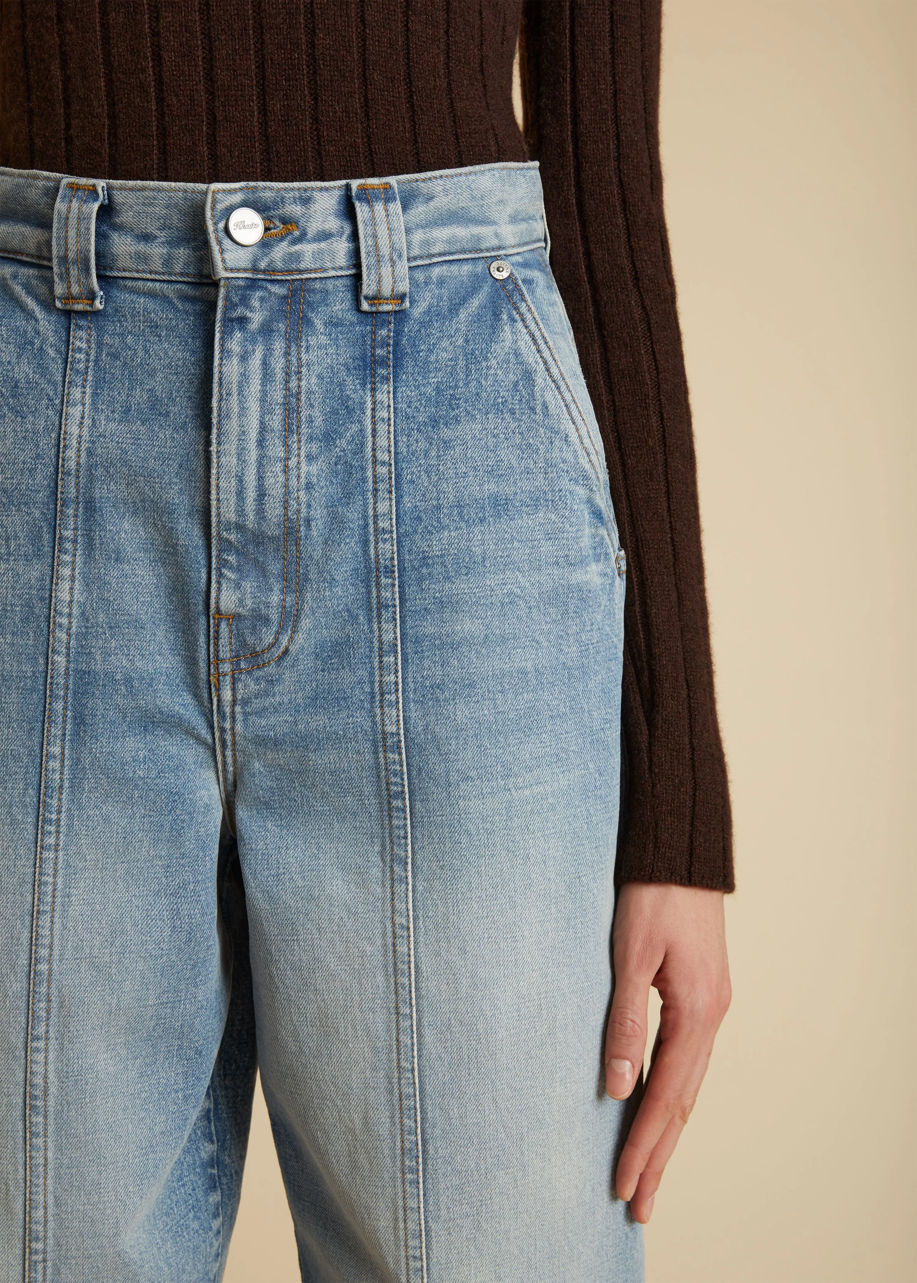 The Hugo Stretch Jean in Bryce sold by KHAITE product image thumbnail 5