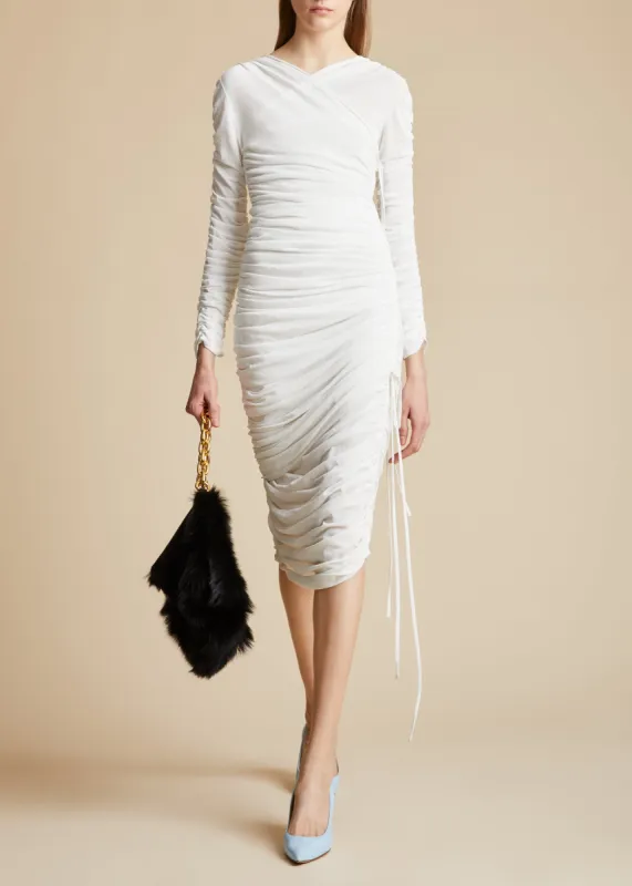 The Arabella Dress in Ivory sold by KHAITE