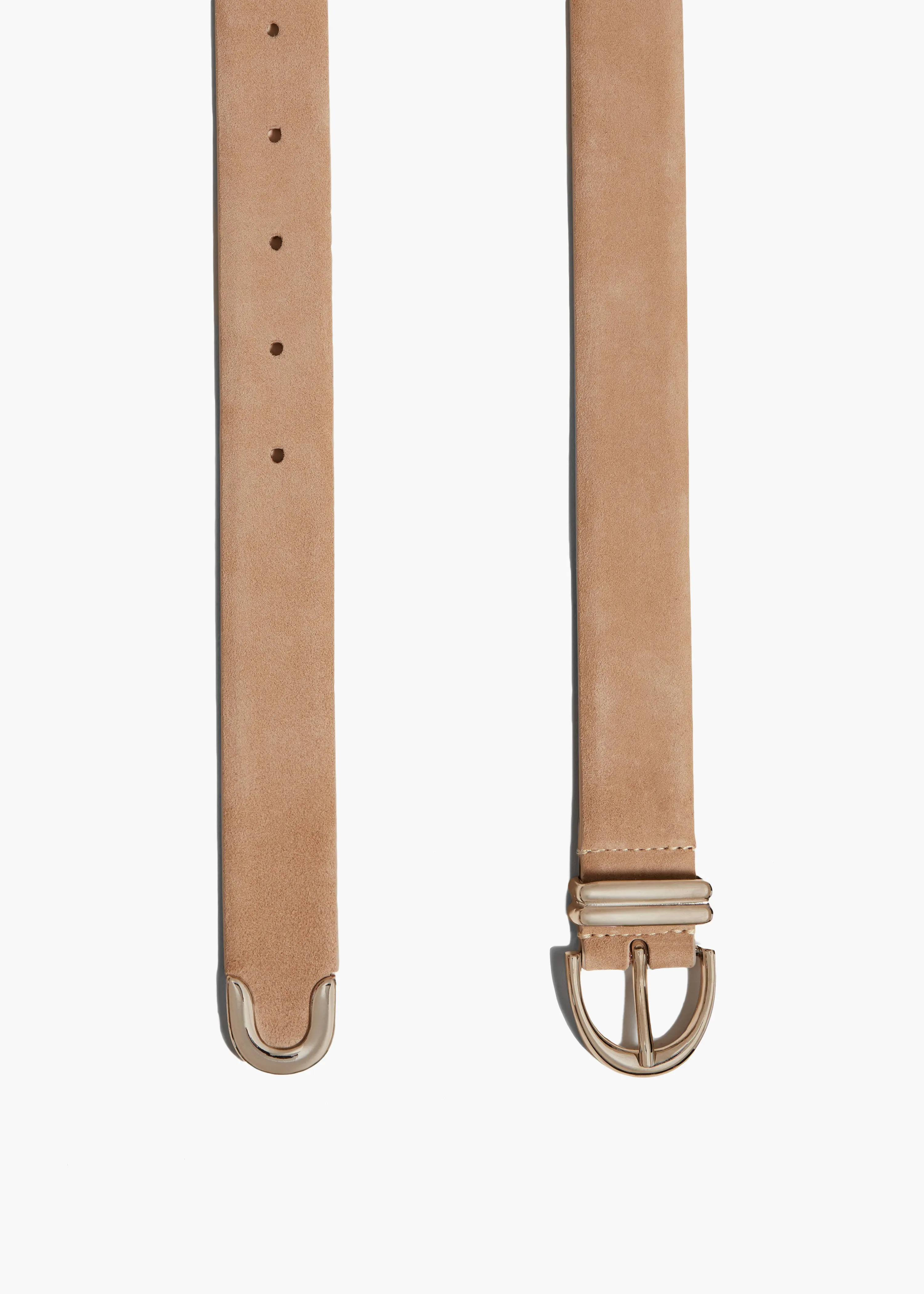 Bambi Belt in Beige Suede with Silver sold by KHAITE product image thumbnail 2