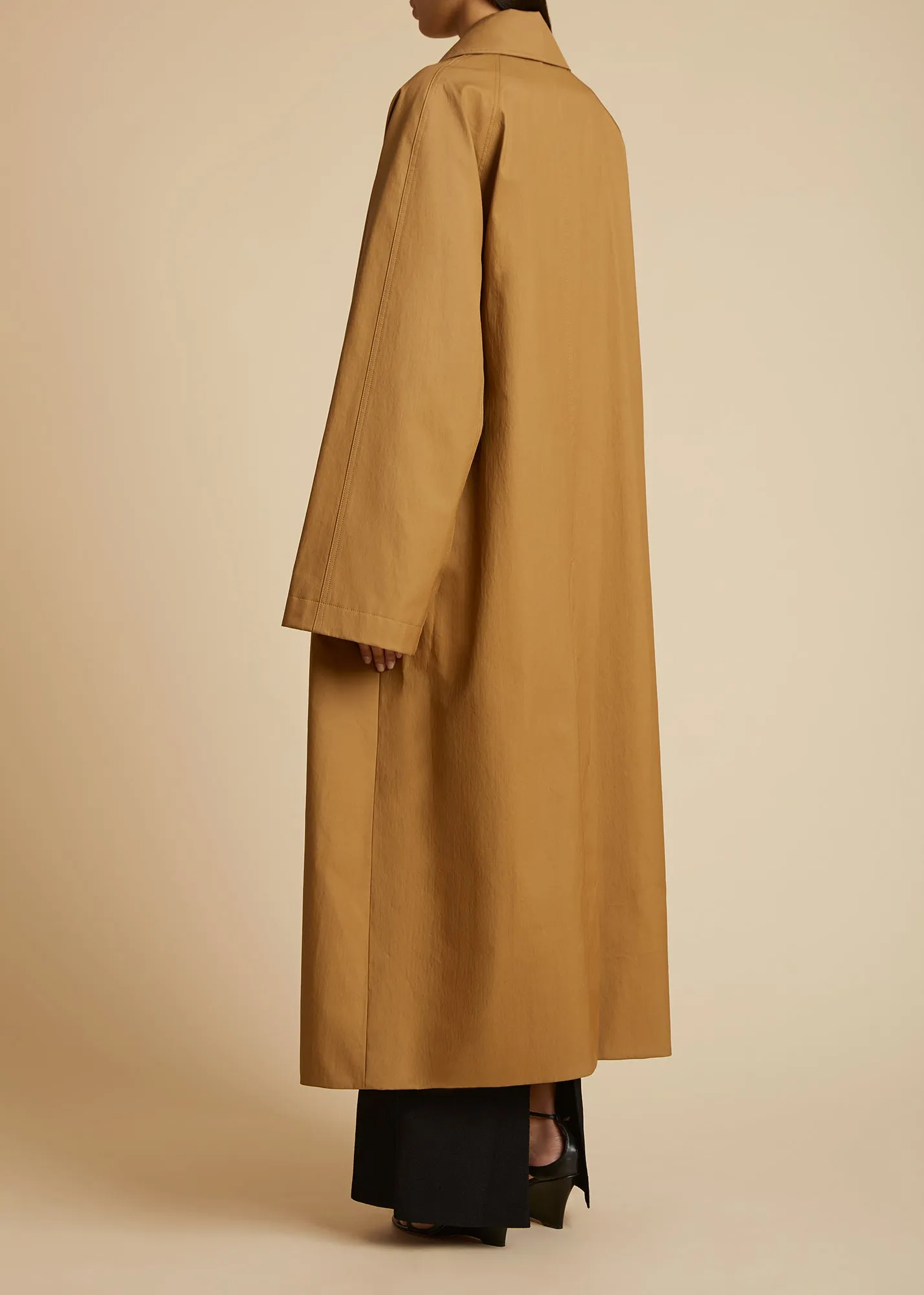 The Minnie Coat in Khaki sold by KHAITE product image thumbnail 3