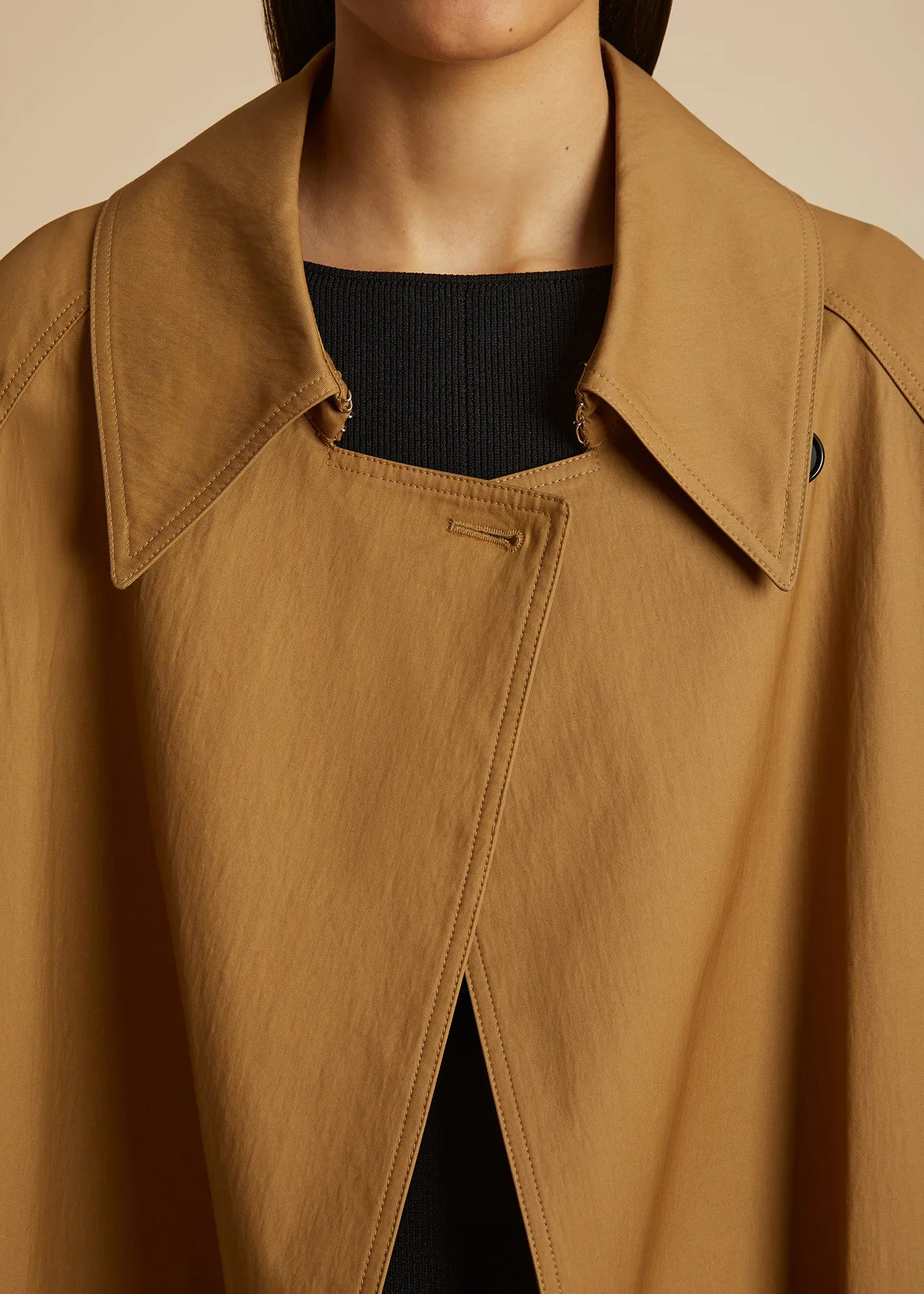 The Minnie Coat in Khaki sold by KHAITE product image thumbnail 4