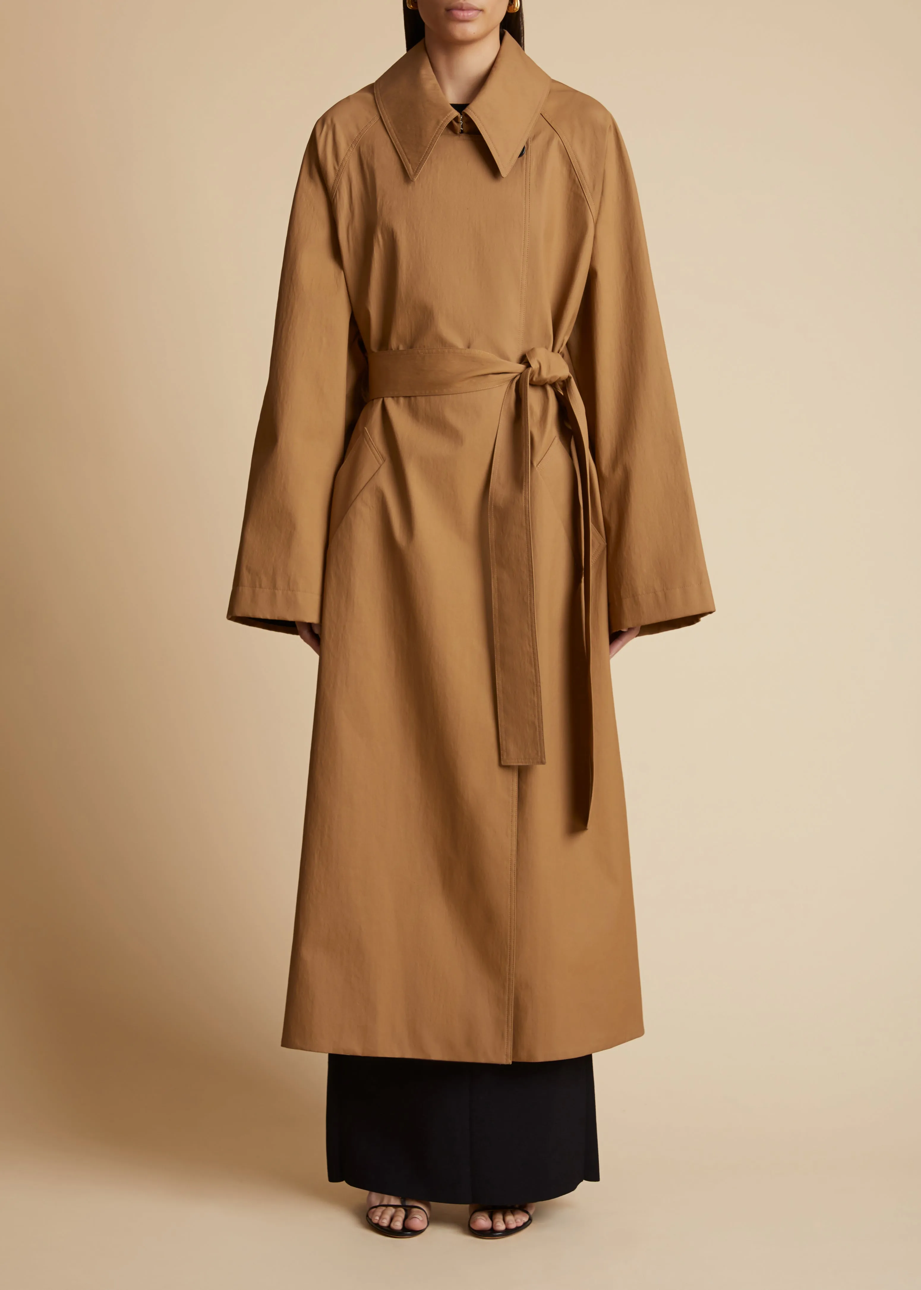 The Minnie Coat in Khaki sold by KHAITE product image thumbnail 2