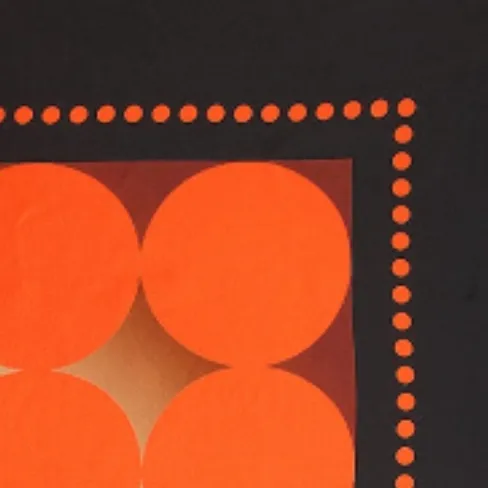 Grid Dot Scarf in Orange Multi sold by KHAITE product image thumbnail 3