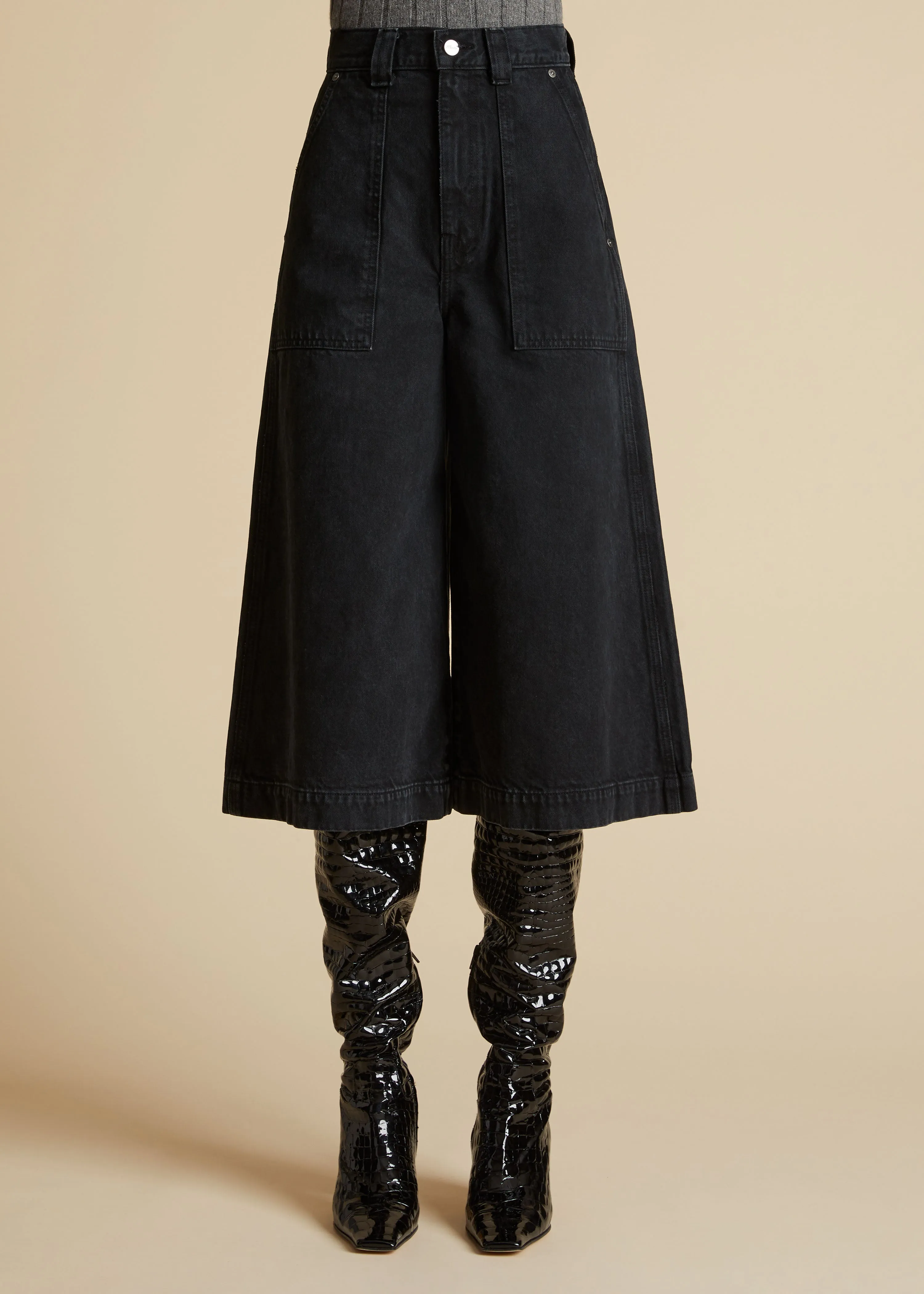 The Luey Culotte in Prescott sold by KHAITE product image thumbnail 2